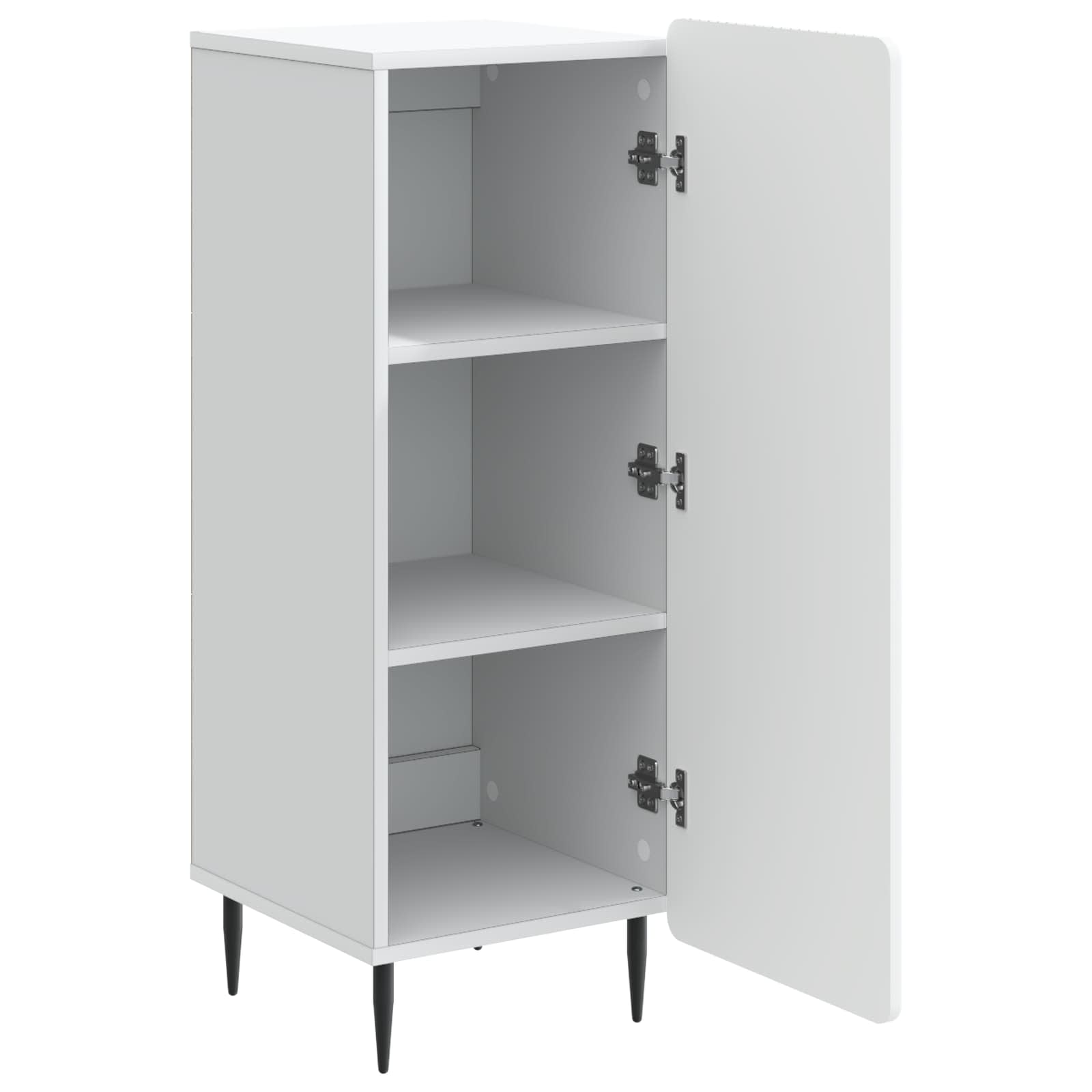 vidaXL Dressoir Zwart 34,5 x 33 x 92 cm Bewerkt hout