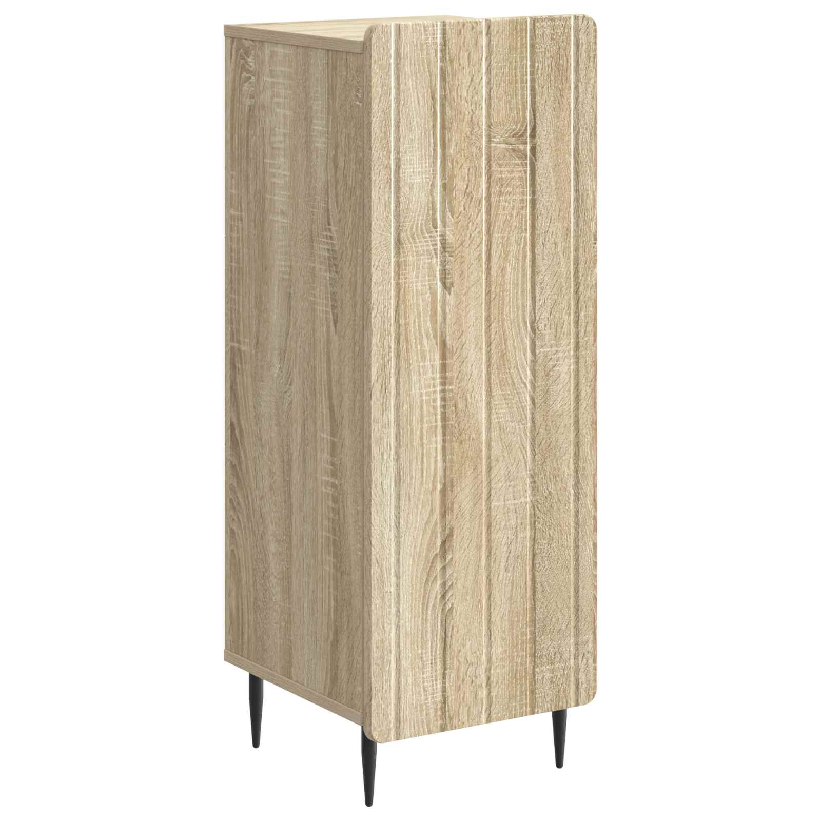 vidaXL Dressoir Zwart 34,5 x 33 x 92 cm Bewerkt hout