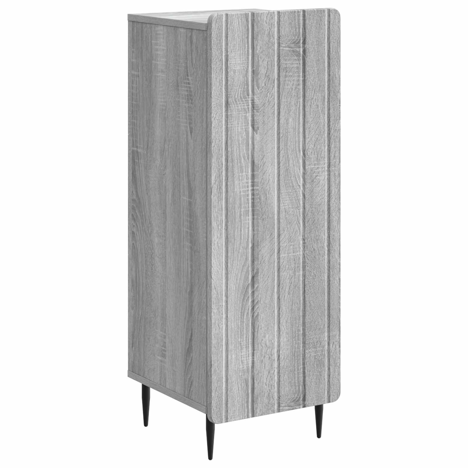 vidaXL Dressoir Zwart 34,5 x 33 x 92 cm Bewerkt hout