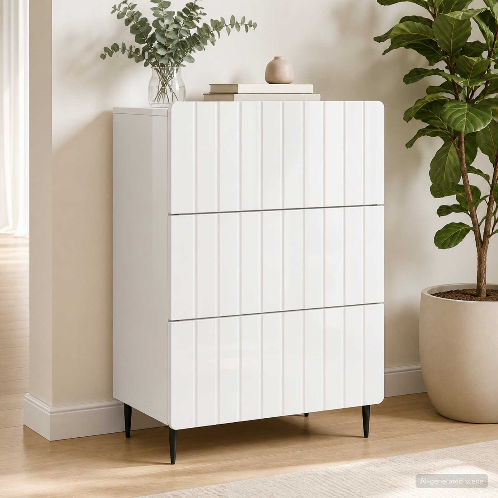 vidaXL Ladenkast Zwart 66 x 34,5 x 92 cm Bewerkt hout