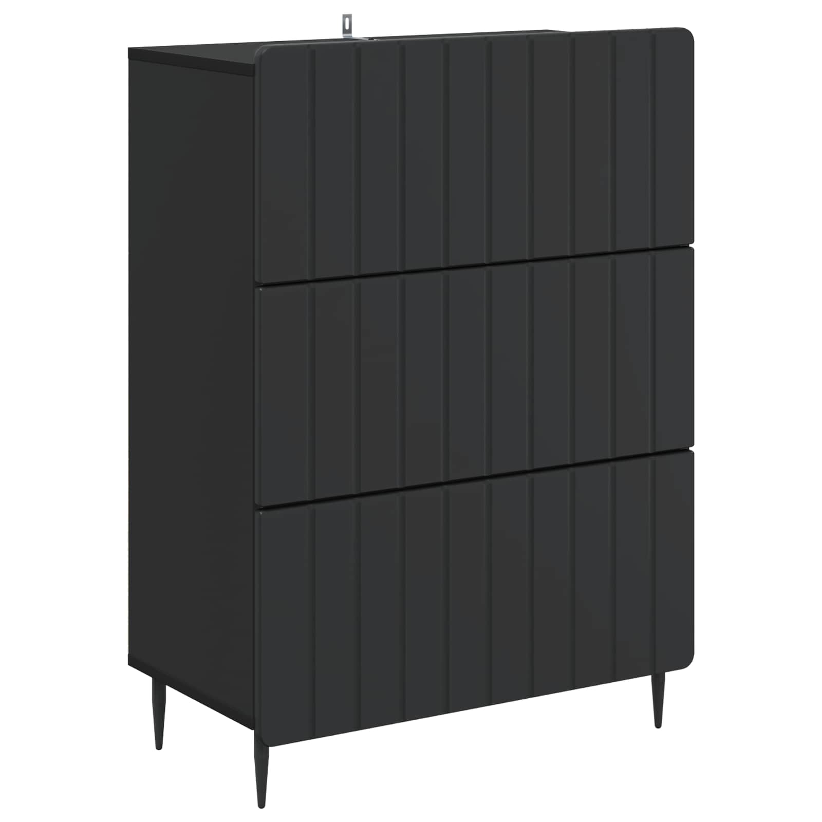 vidaXL Ladenkast Zwart 66 x 34,5 x 92 cm Bewerkt hout