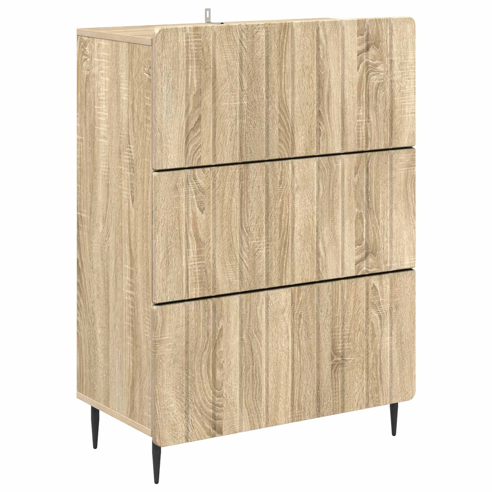 vidaXL Ladenkast Zwart 66 x 34,5 x 92 cm Bewerkt hout