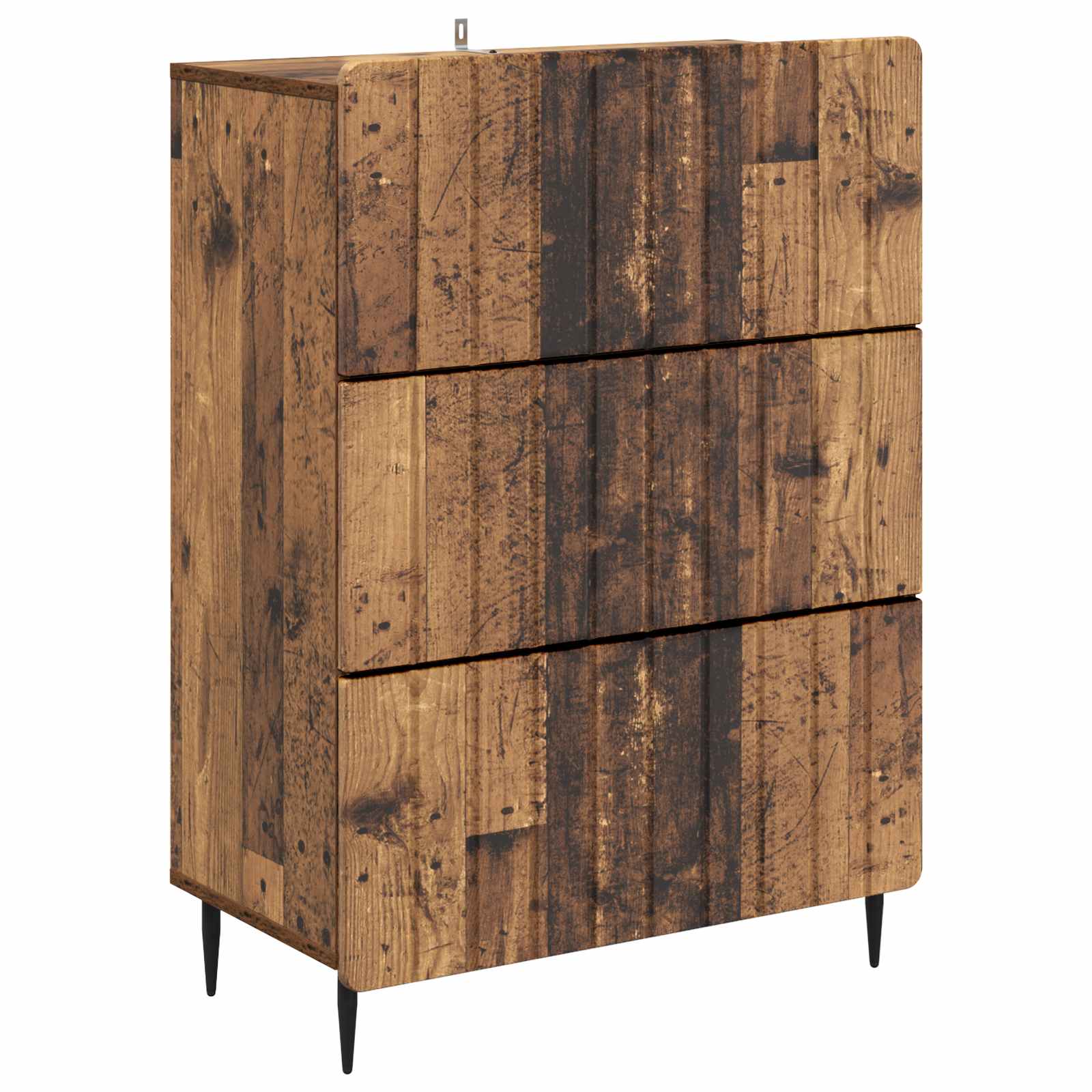 vidaXL Ladenkast Zwart 66 x 34,5 x 92 cm Bewerkt hout