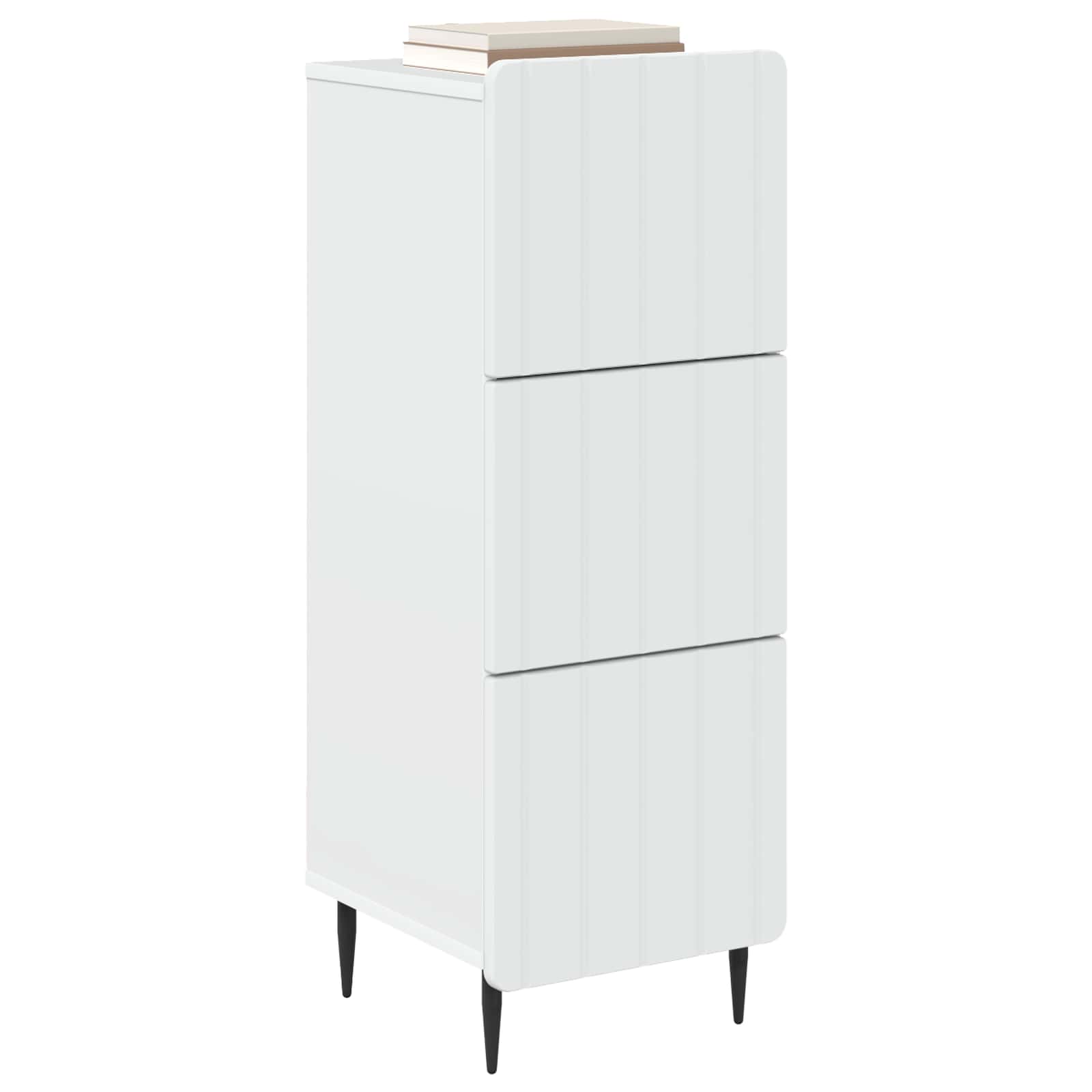 vidaXL Ladenkast Zwart 33 x 34,5 x 92 cm Bewerkt hout