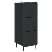 vidaXL Ladenkast Zwart 33 x 34,5 x 92 cm Bewerkt hout