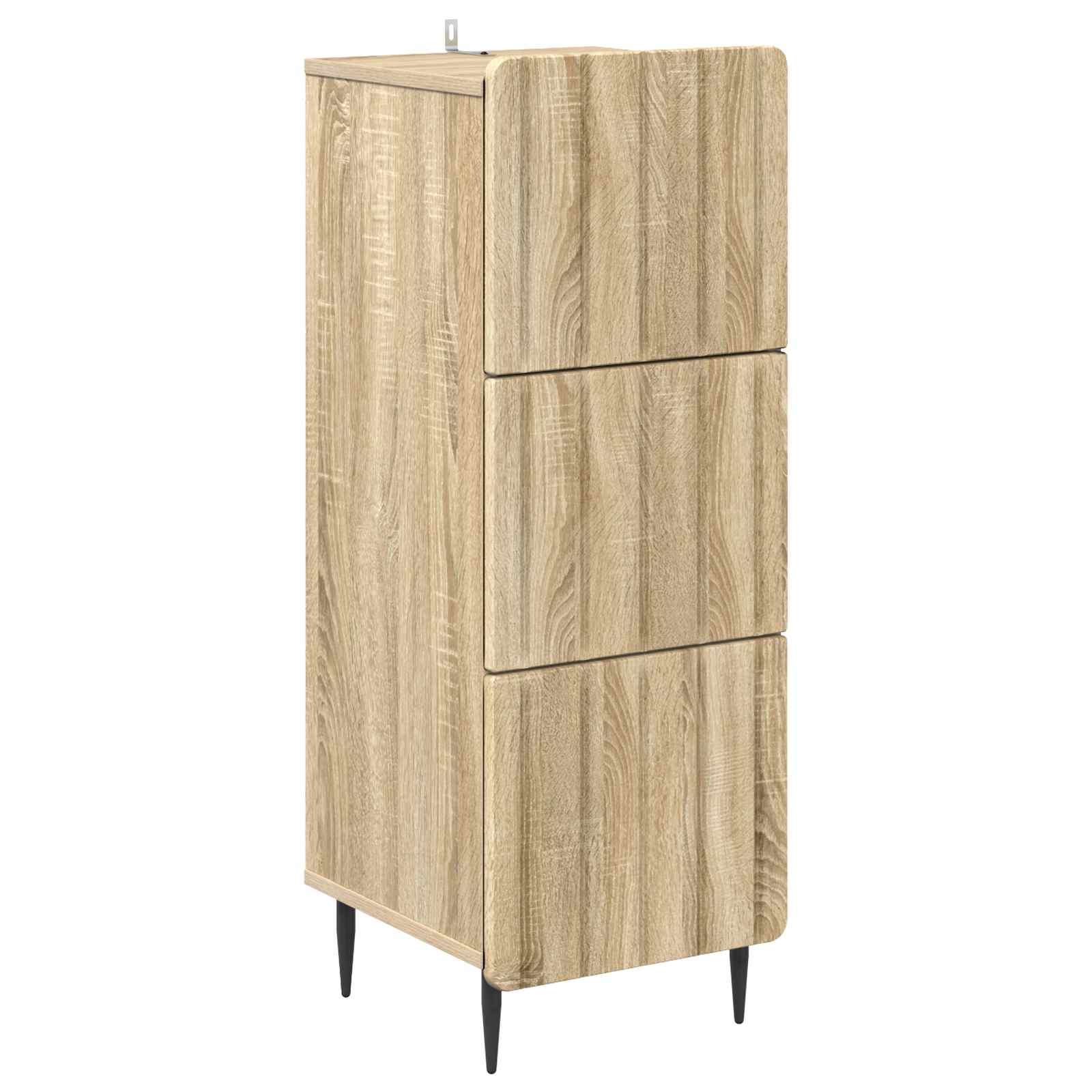 vidaXL Ladenkast Zwart 33 x 34,5 x 92 cm Bewerkt hout