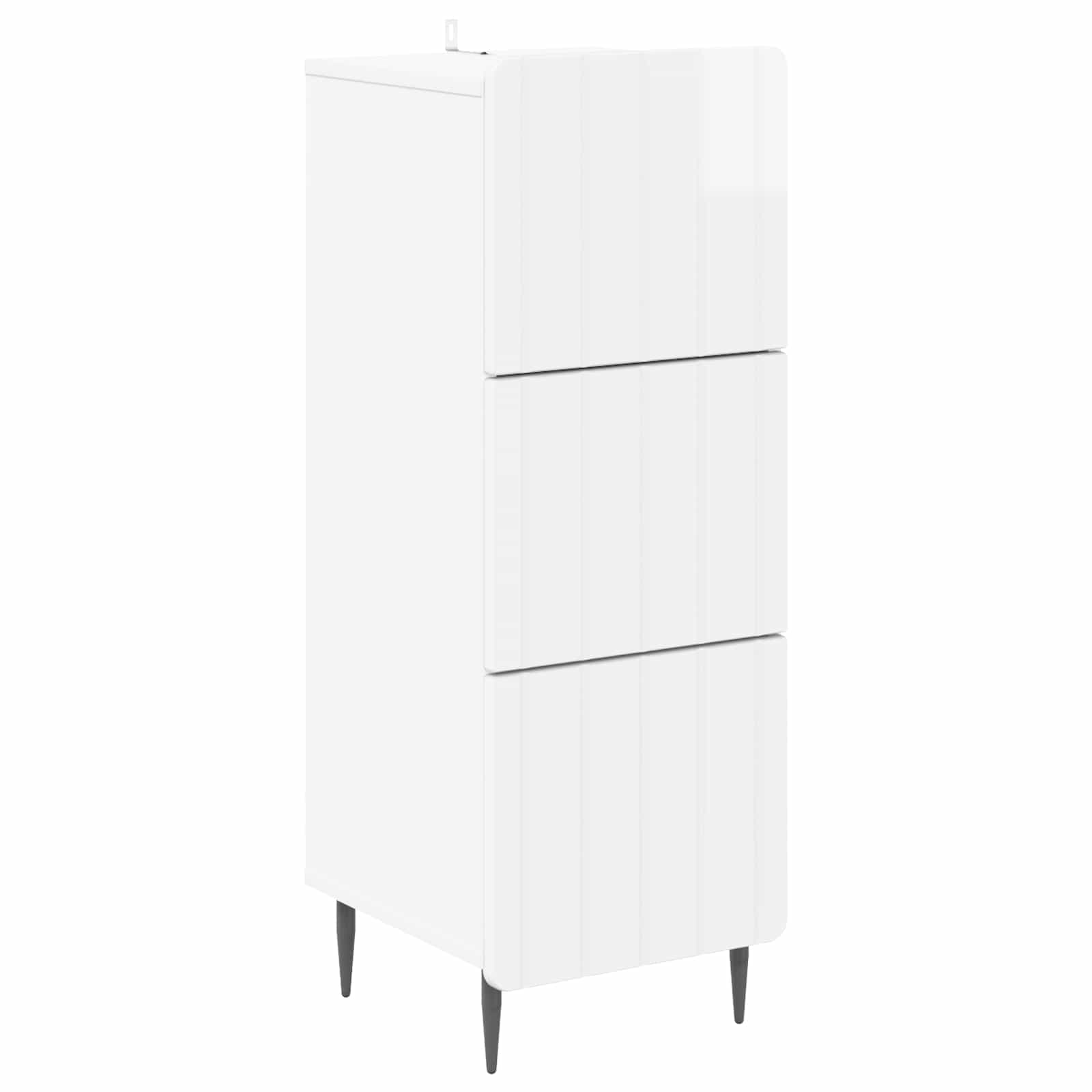 vidaXL Ladenkast Zwart 33 x 34,5 x 92 cm Bewerkt hout
