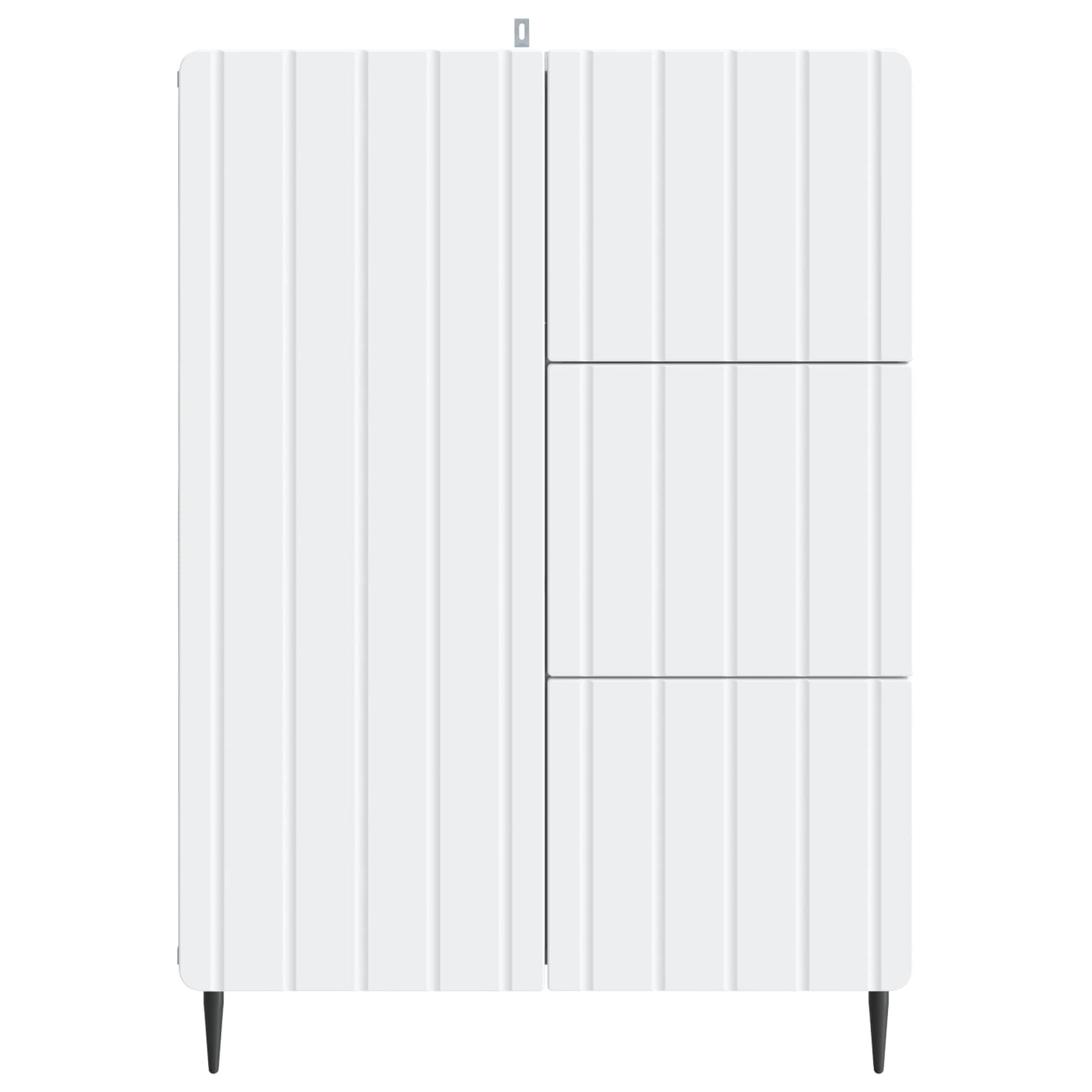 vidaXL Dressoir met lade Zwart 66 x 34,5 x 91,5 cm Bewerkt hout