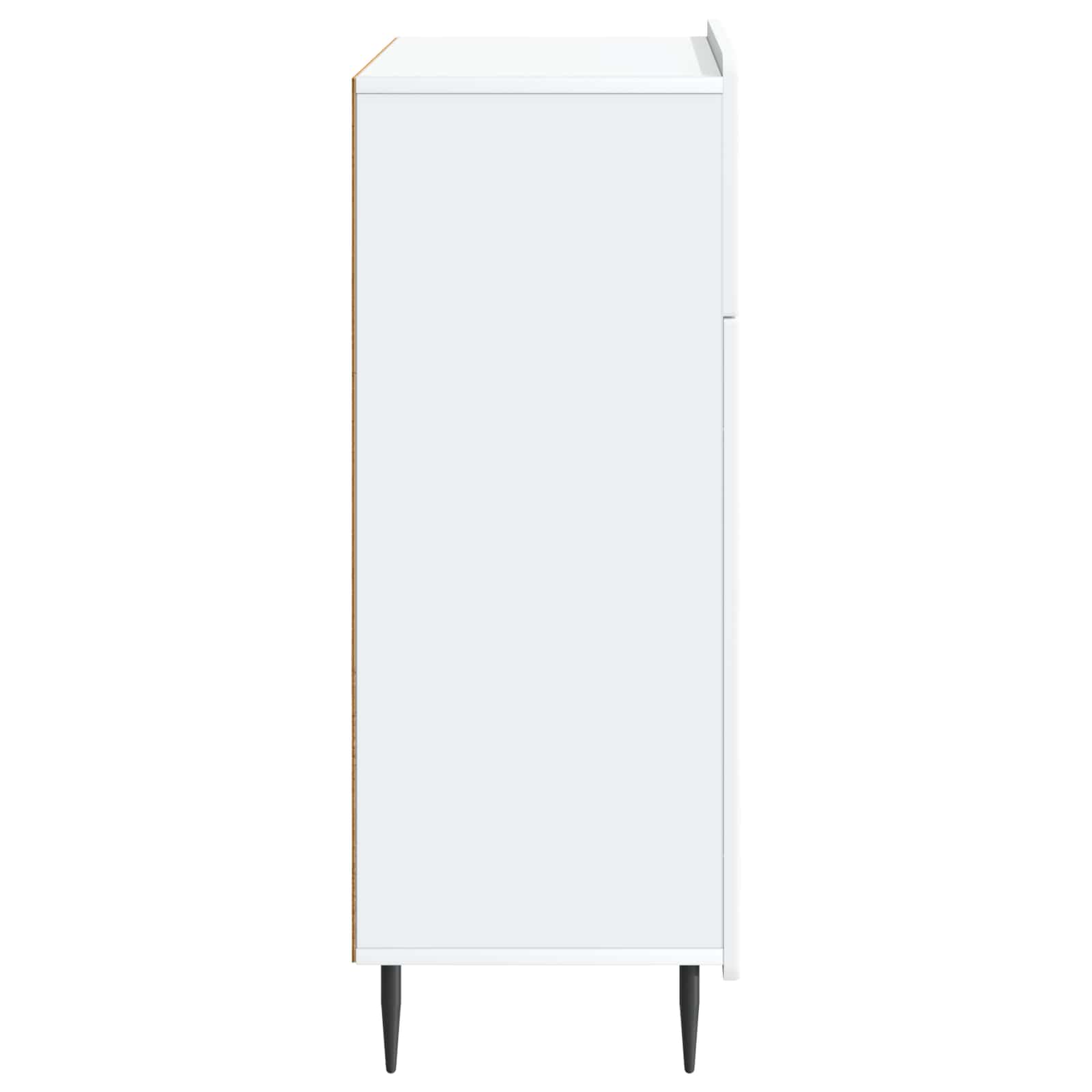 vidaXL Dressoir met lade Zwart 66 x 34,5 x 92 cm Bewerkt hout
