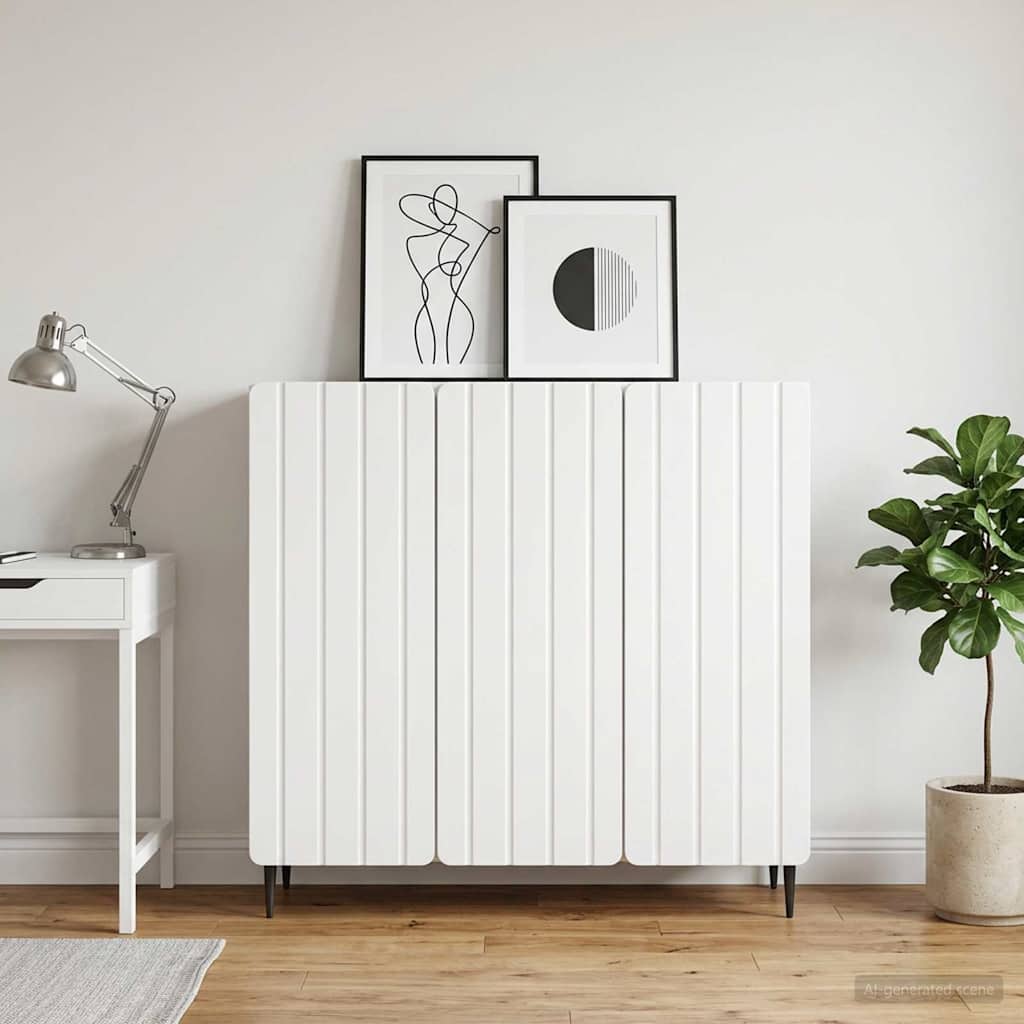 vidaXL Dressoir Zwart 89 x 34,5 x 82 cm Bewerkt hout