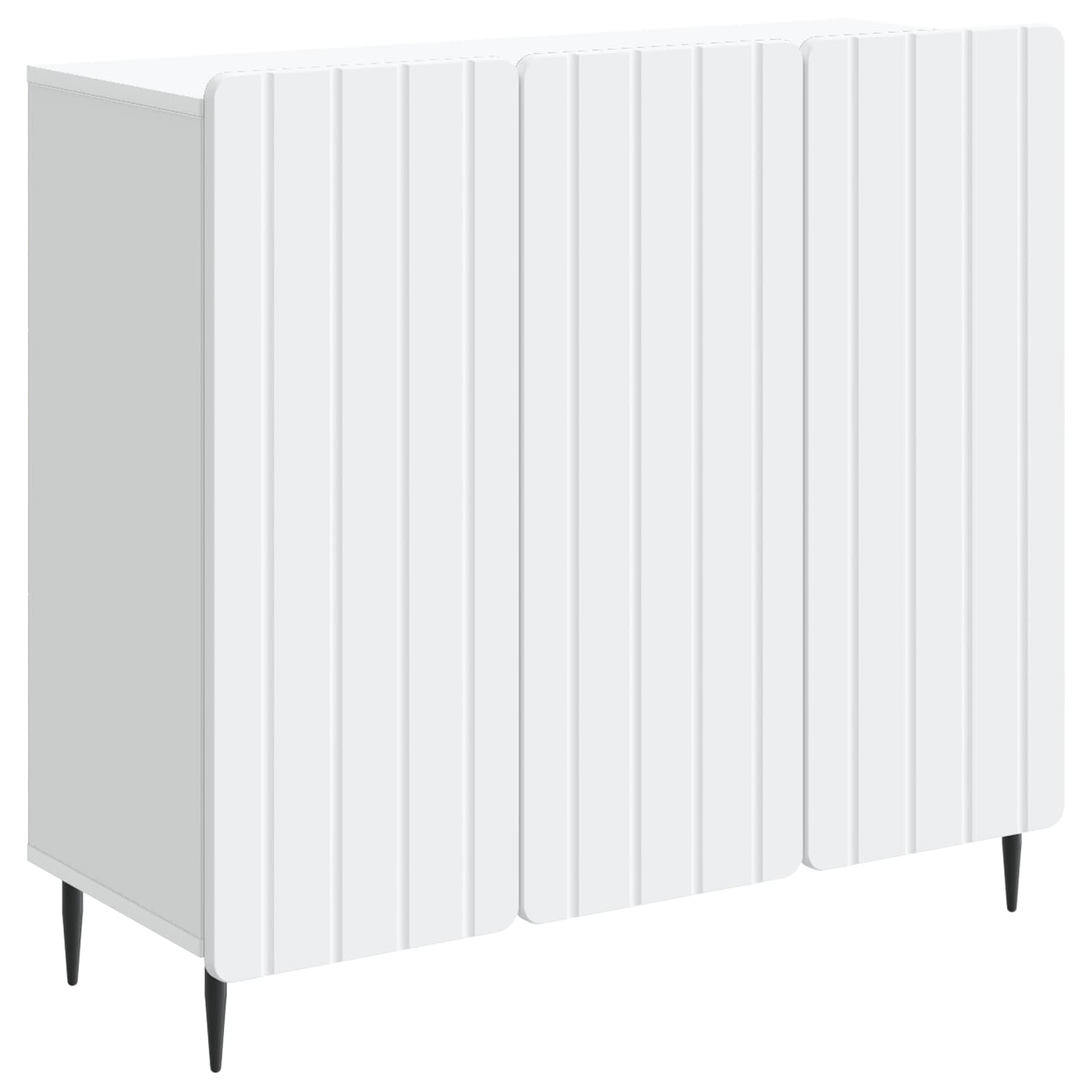 vidaXL Dressoir Zwart 89 x 34,5 x 82 cm Bewerkt hout