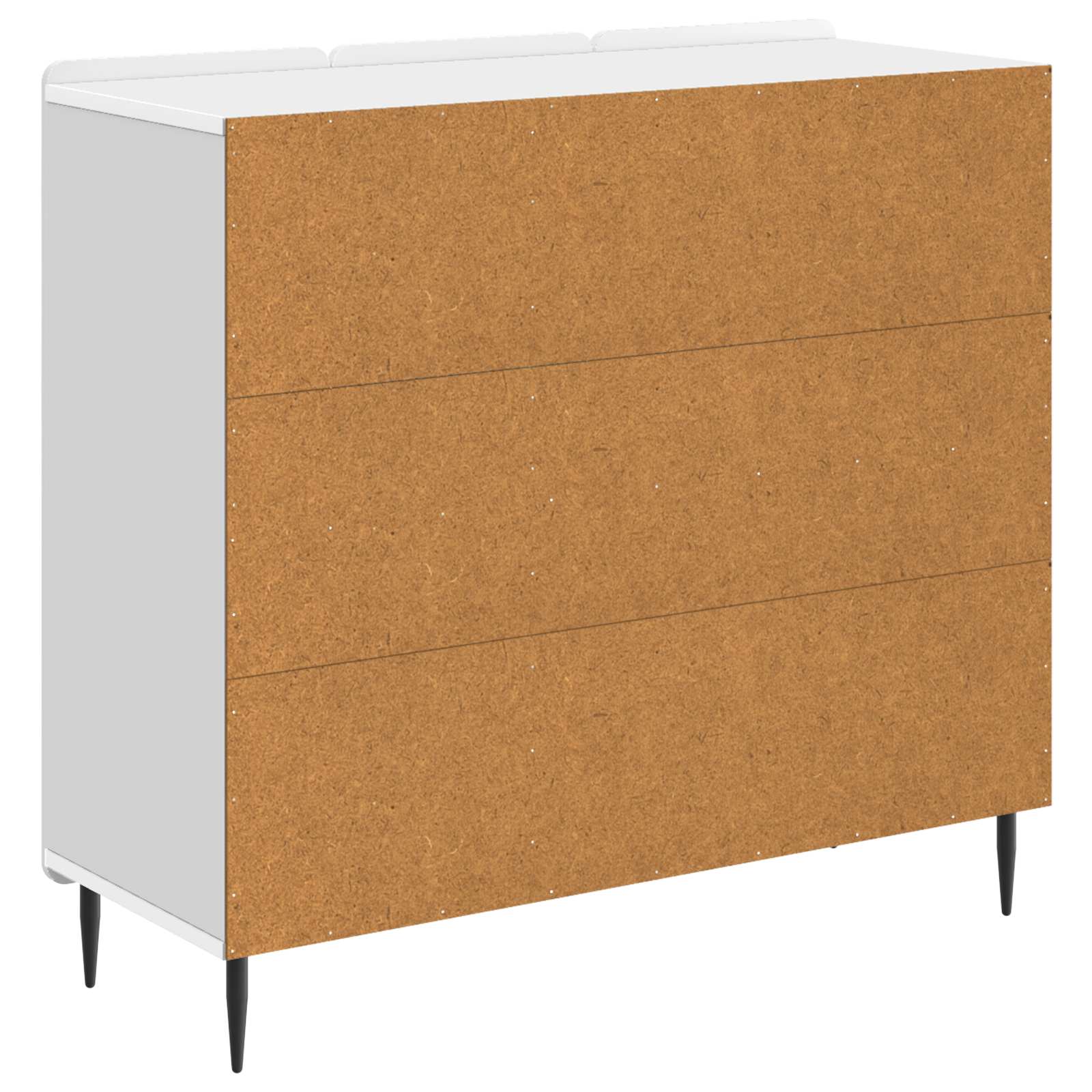 vidaXL Dressoir Zwart 89 x 34,5 x 82 cm Bewerkt hout