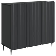 vidaXL Dressoir Zwart 89 x 34,5 x 82 cm Bewerkt hout