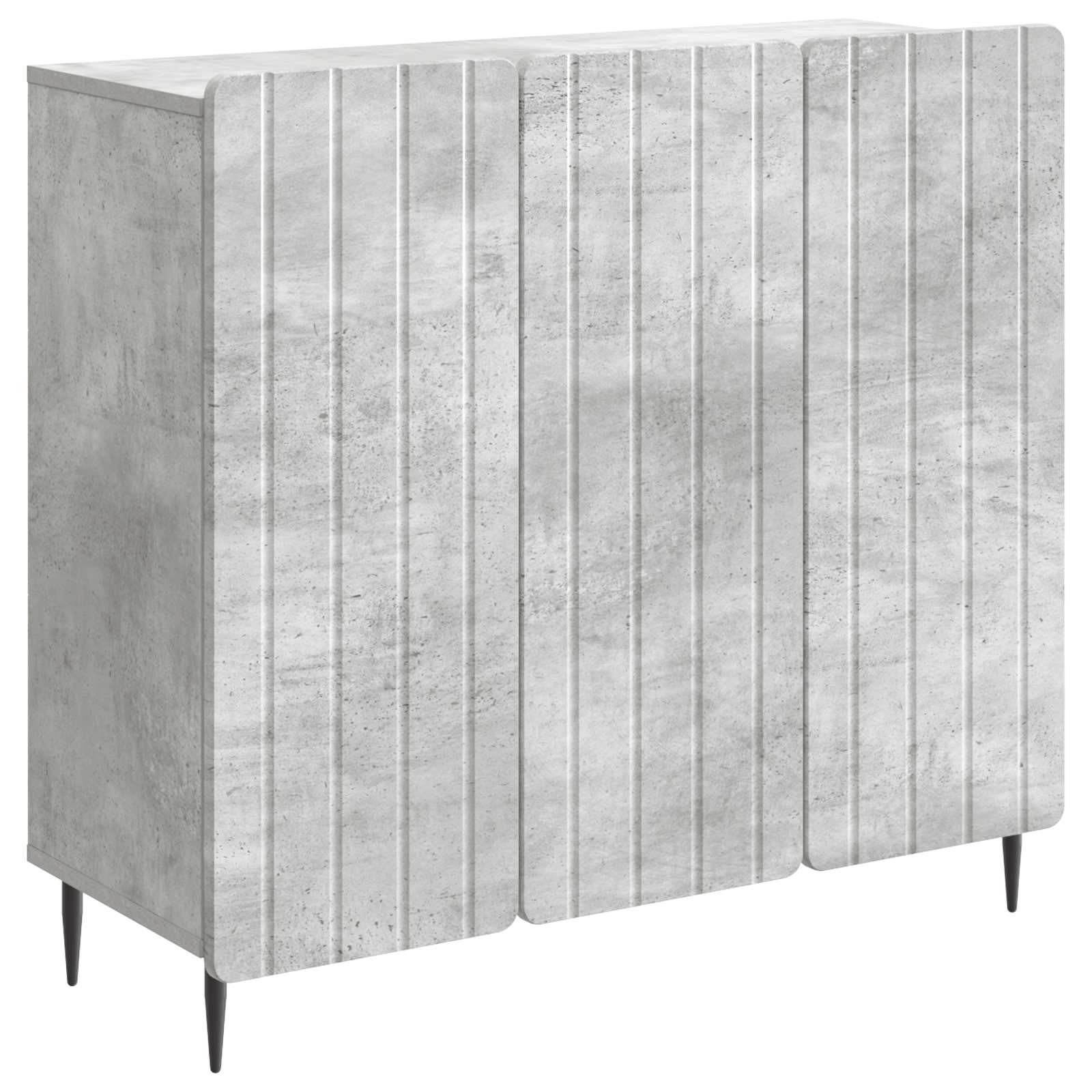 vidaXL Dressoir Zwart 89 x 34,5 x 82 cm Bewerkt hout