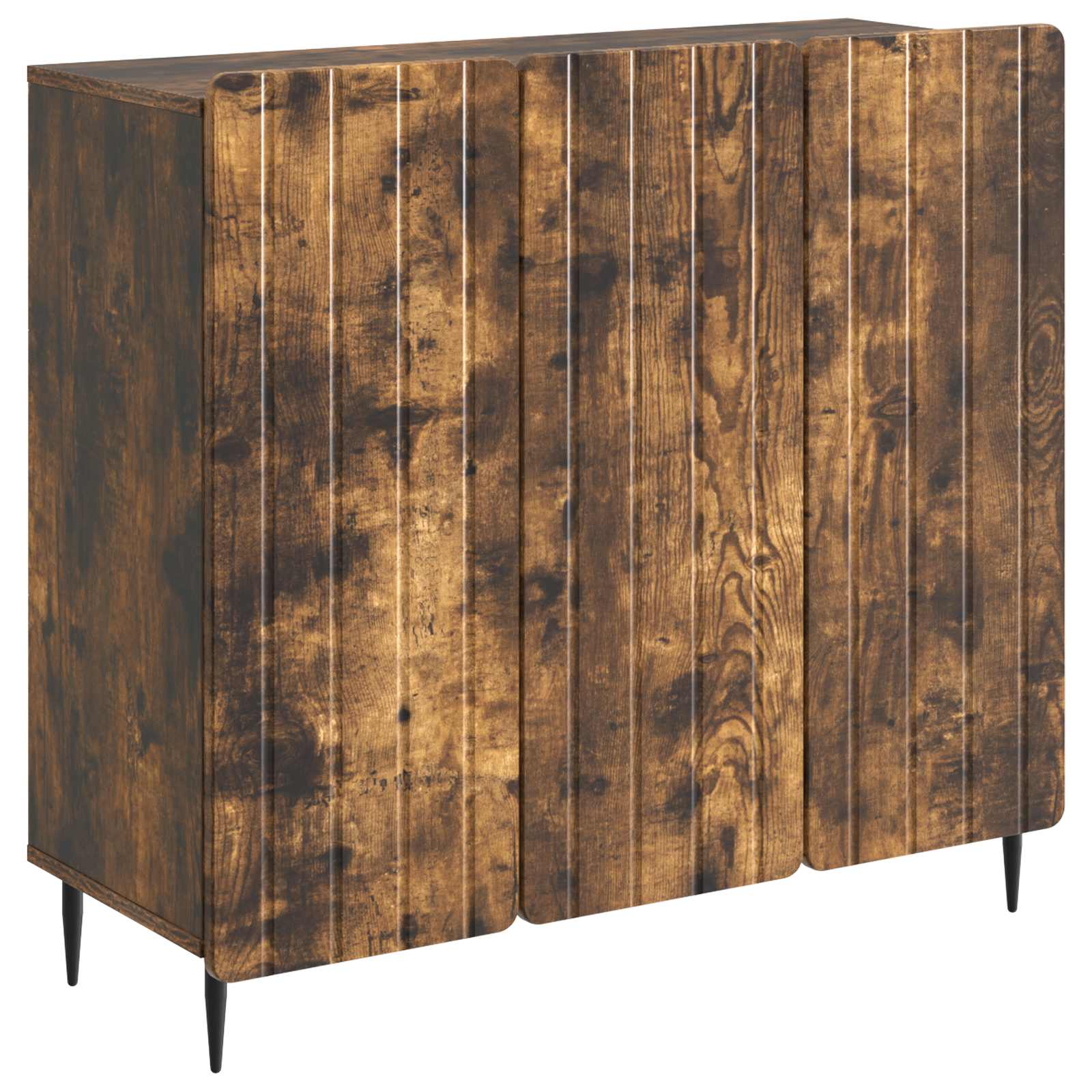 vidaXL Dressoir Zwart 89 x 34,5 x 82 cm Bewerkt hout