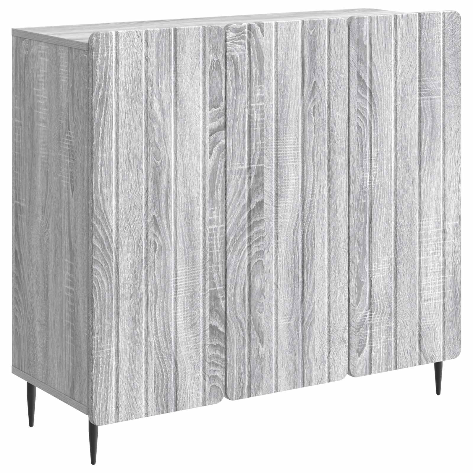 vidaXL Dressoir Zwart 89 x 34,5 x 82 cm Bewerkt hout