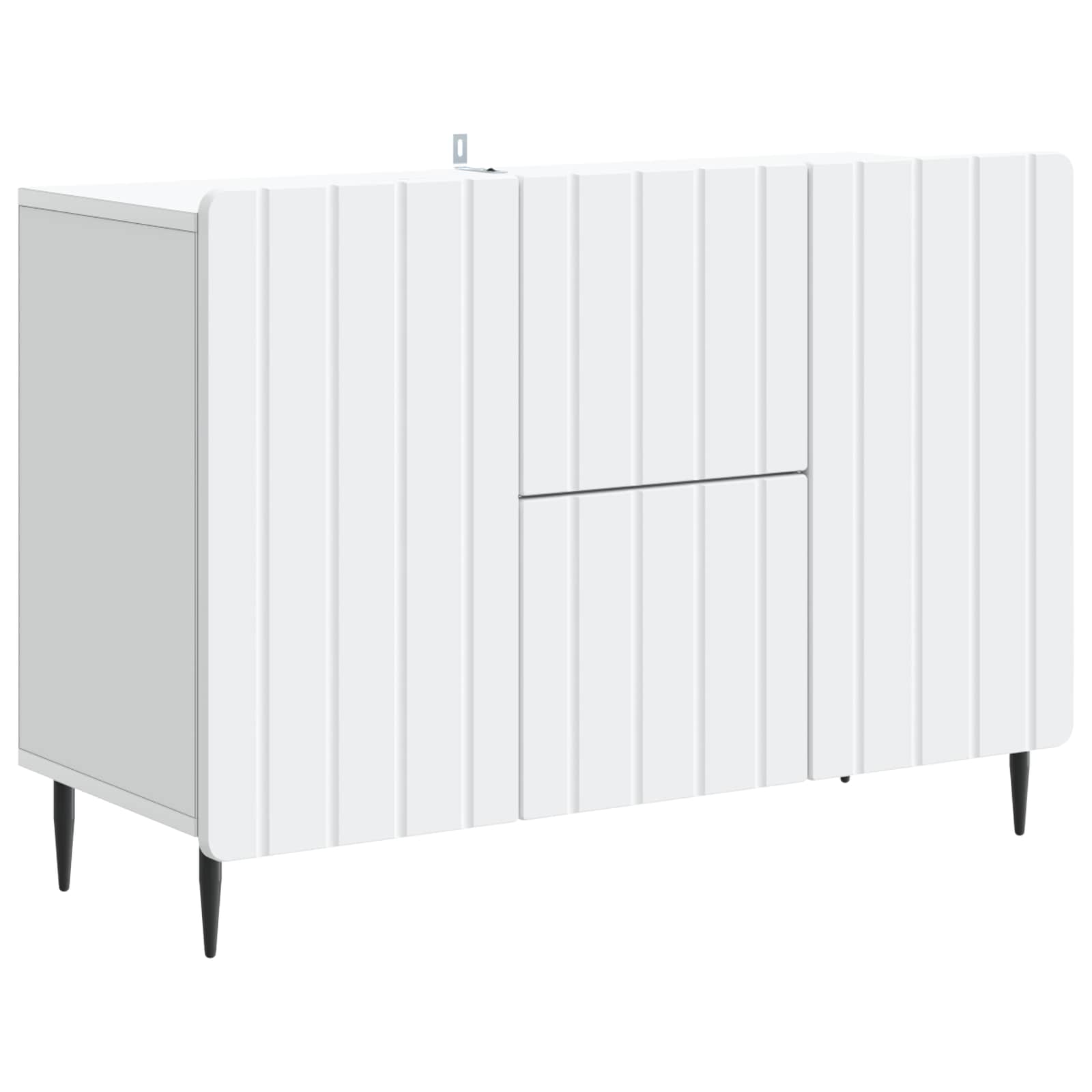 vidaXL Dressoir met lade Zwart 89 x 34,5 x 62 cm Bewerkt hout