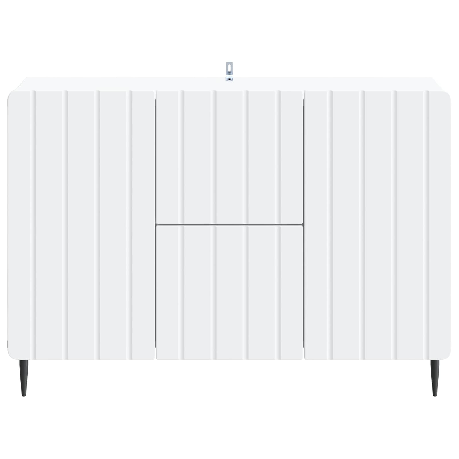 vidaXL Dressoir met lade Zwart 89 x 34,5 x 62 cm Bewerkt hout