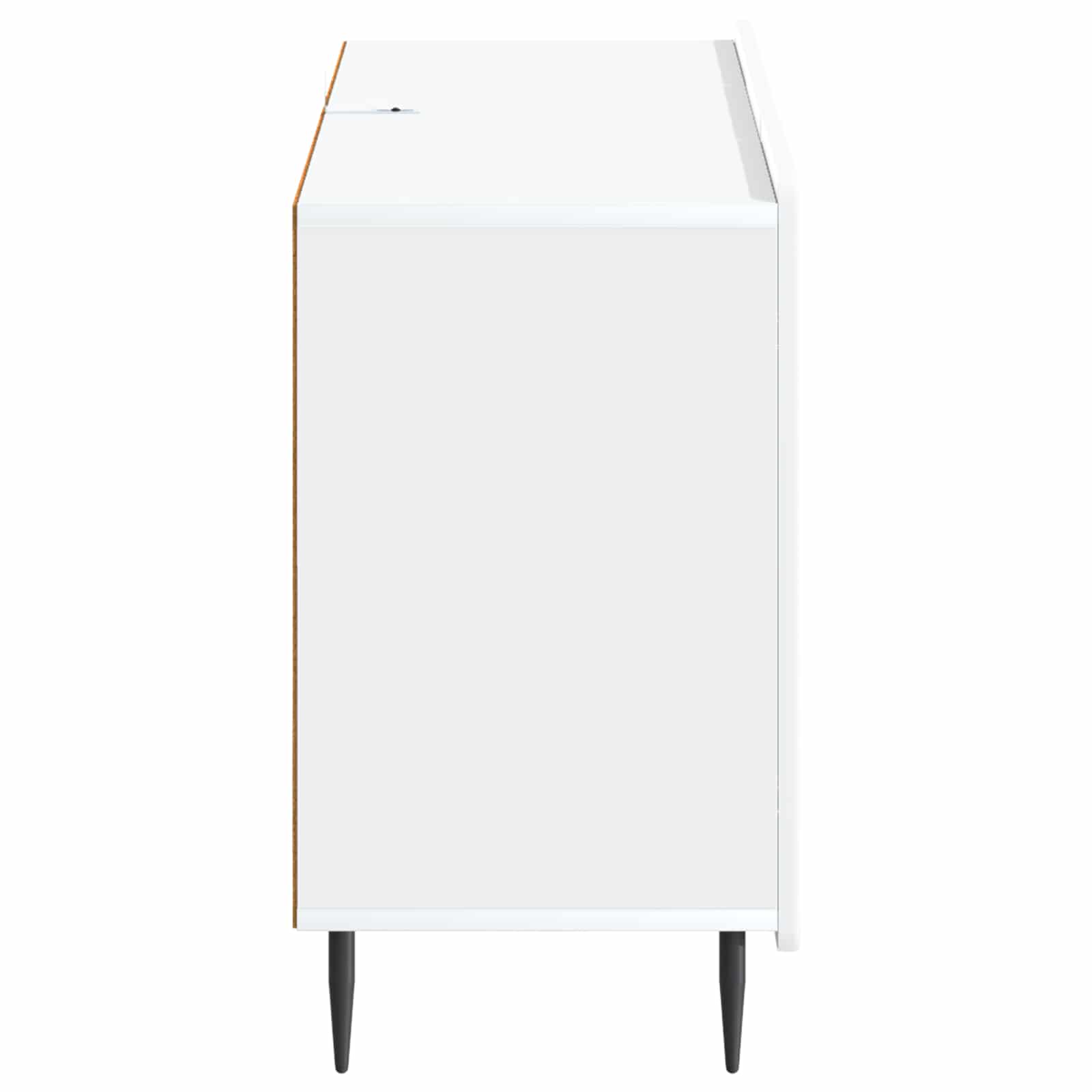 vidaXL Dressoir met lade Zwart 89 x 34,5 x 62 cm Bewerkt hout