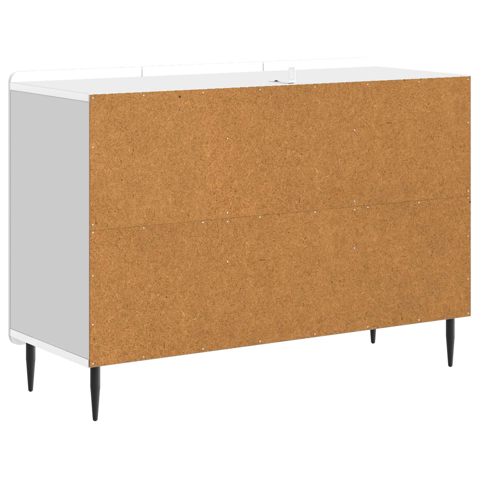 vidaXL Dressoir met lade Zwart 89 x 34,5 x 62 cm Bewerkt hout