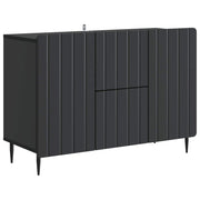 vidaXL Dressoir met lade Zwart 89 x 34,5 x 62 cm Bewerkt hout