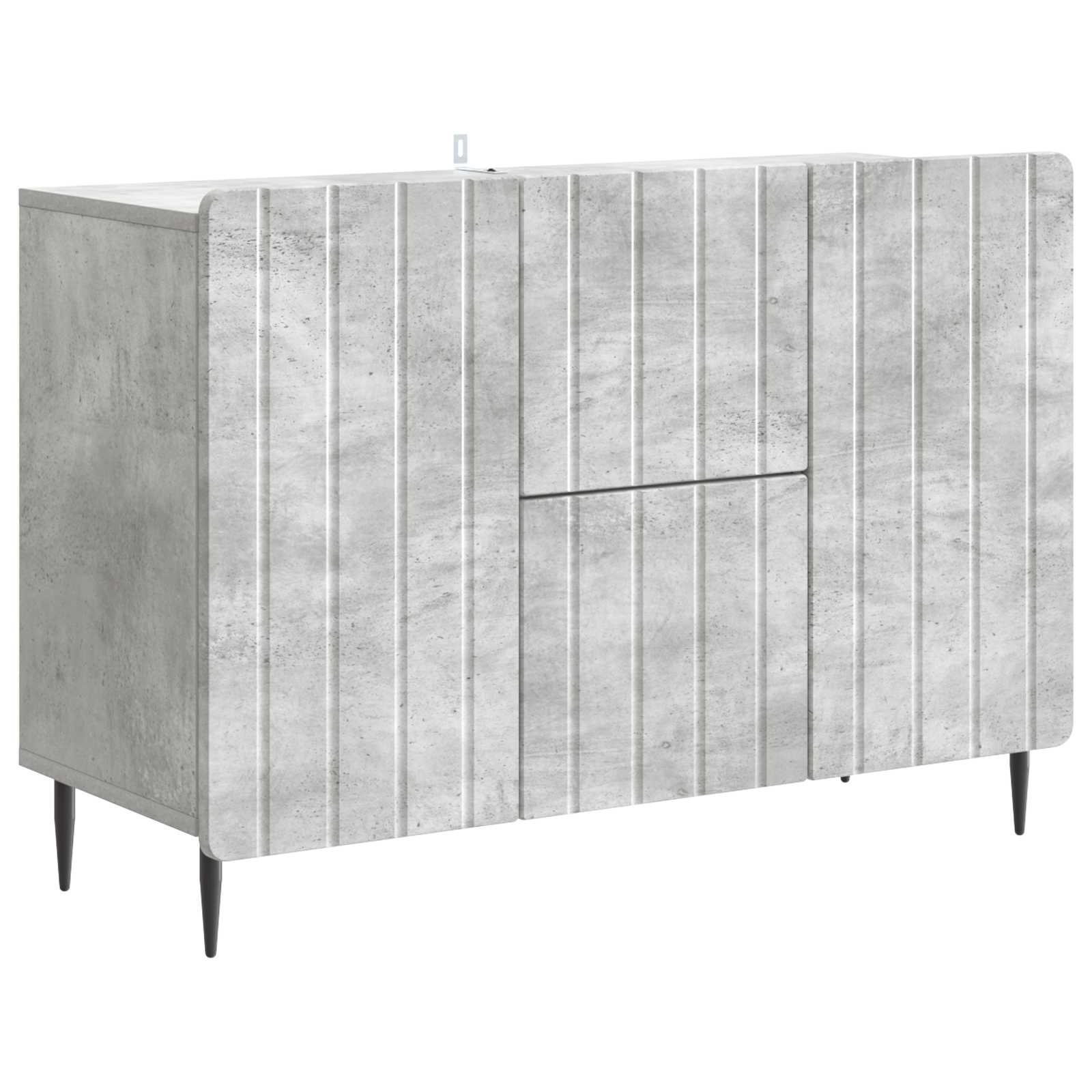 vidaXL Dressoir met lade Zwart 89 x 34,5 x 62 cm Bewerkt hout