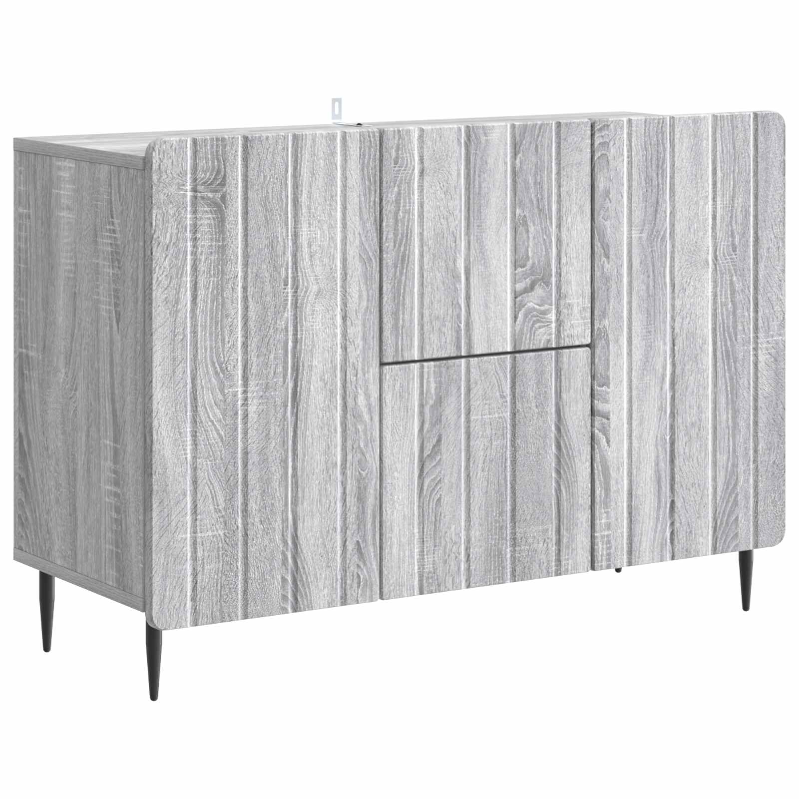 vidaXL Dressoir met lade Zwart 89 x 34,5 x 62 cm Bewerkt hout