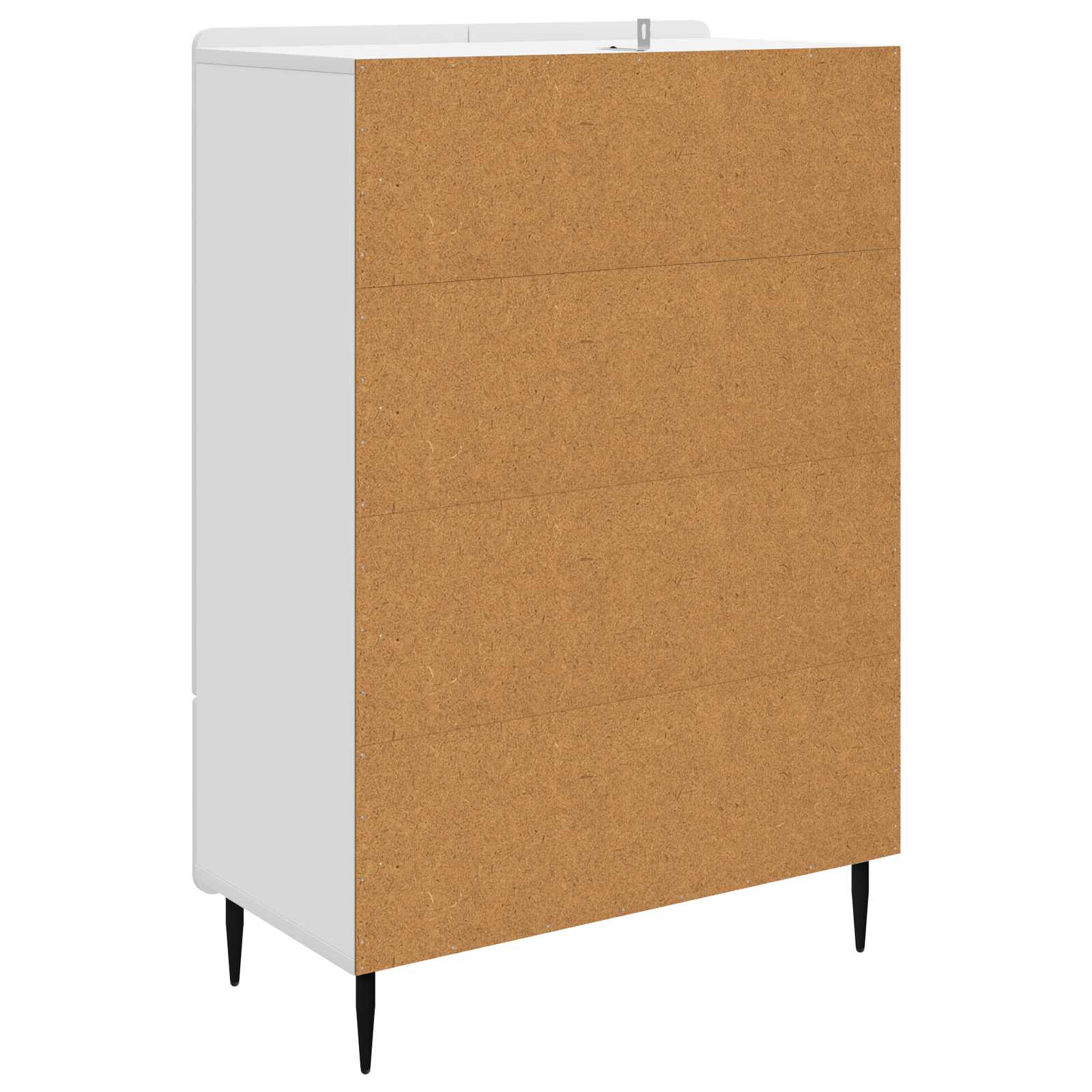 vidaXL Dressoir met lade Zwart 66 x 34,5 x 97 cm Bewerkt hout