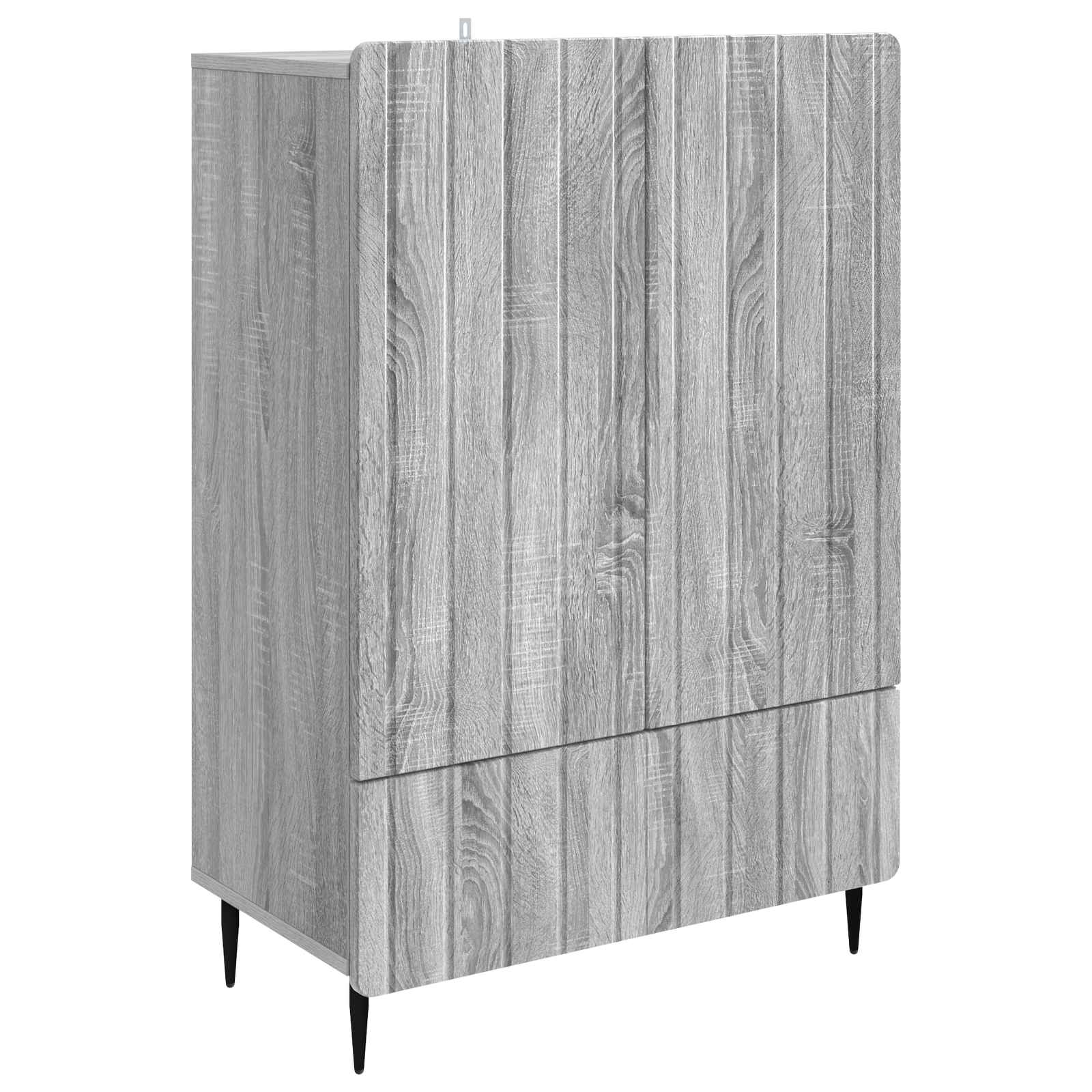 vidaXL Dressoir met lade Zwart 66 x 34,5 x 97 cm Bewerkt hout