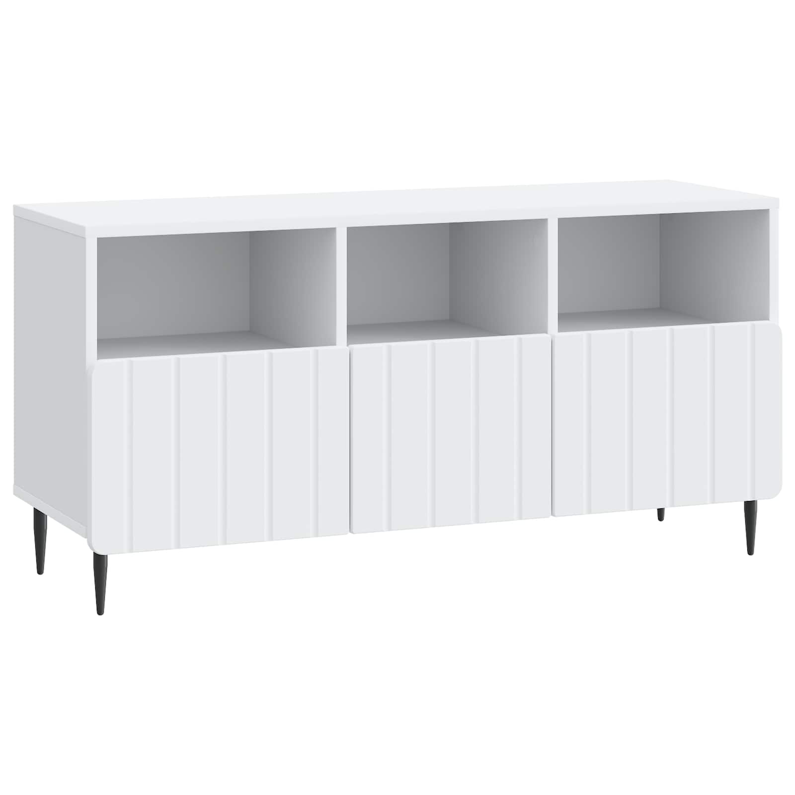 vidaXL TV-kast met lade Zwart 102 x 34,5 x 50 cm Bewerkt hout