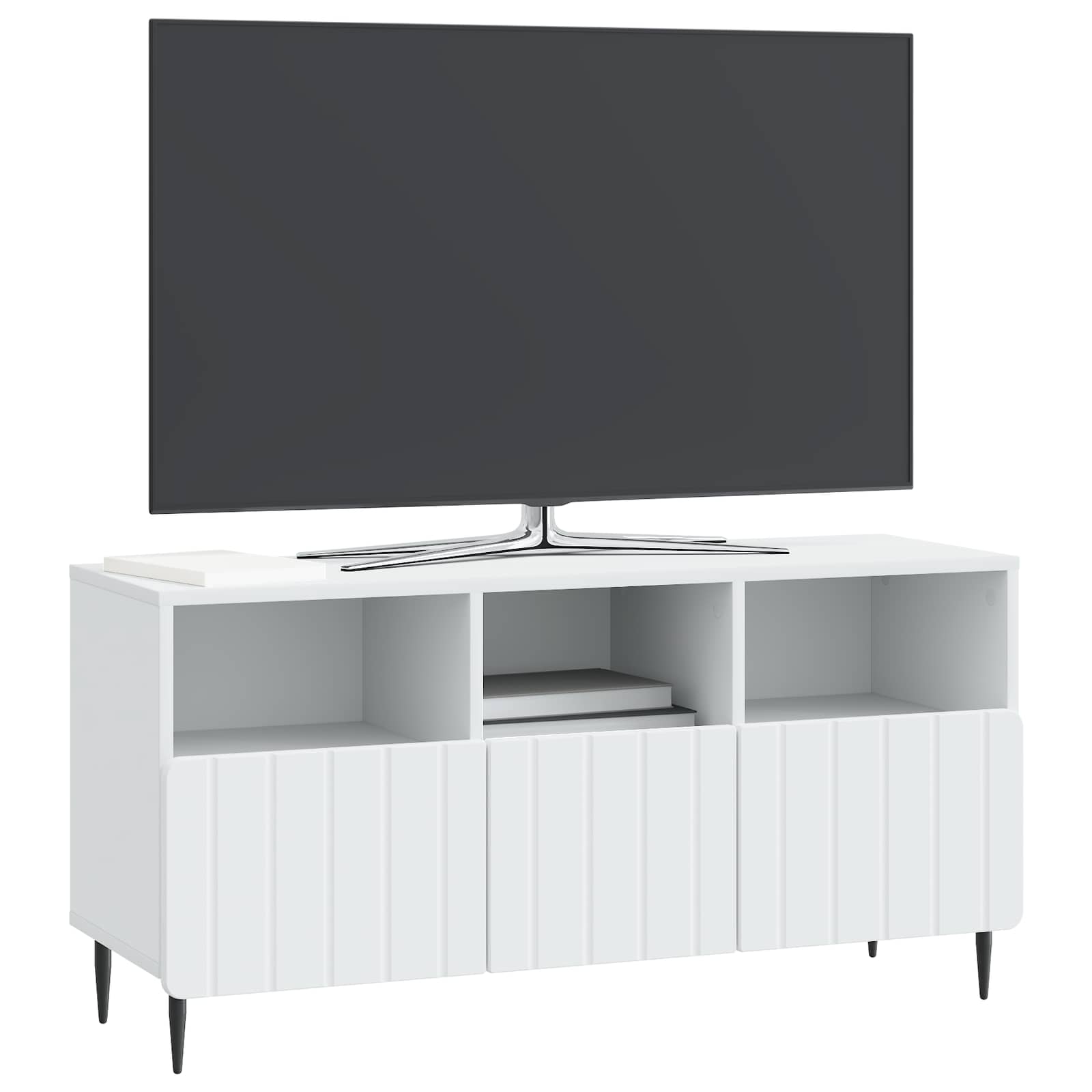 vidaXL TV-kast met lade Zwart 102 x 34,5 x 50 cm Bewerkt hout
