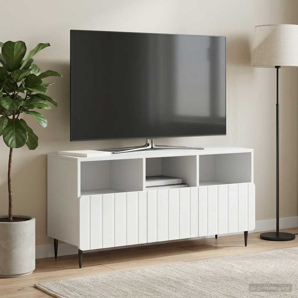 vidaXL TV-kast met lade Zwart 102 x 34,5 x 50 cm Bewerkt hout