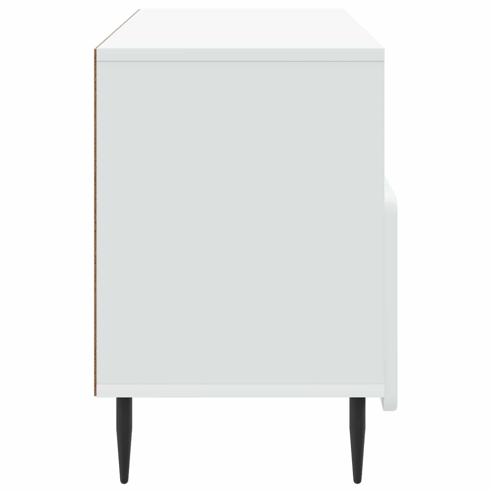 vidaXL TV-kast met lade Zwart 102 x 34,5 x 50 cm Bewerkt hout