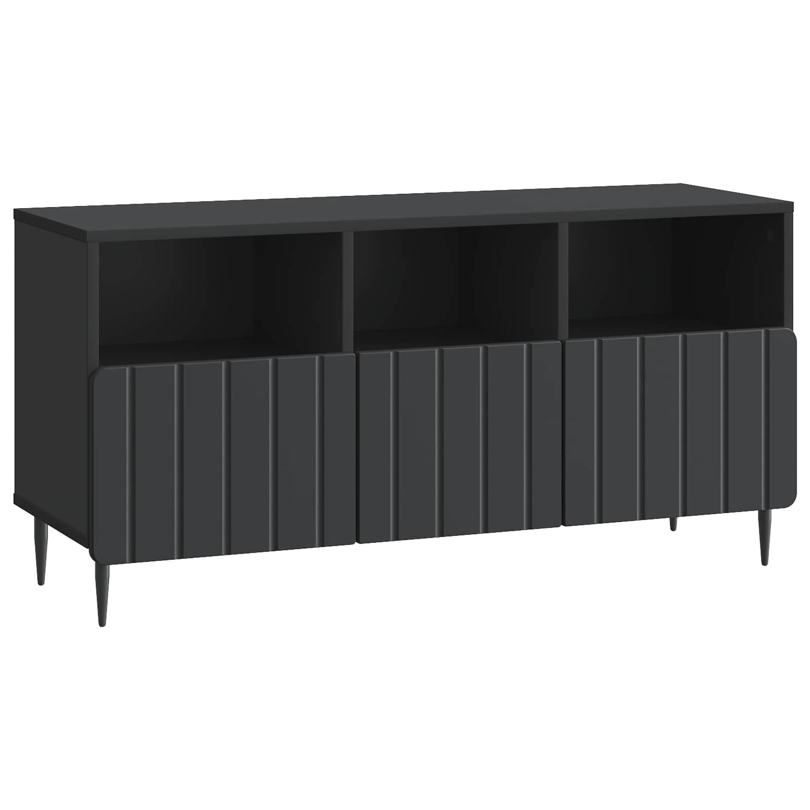 vidaXL TV-kast met lade Zwart 102 x 34,5 x 50 cm Bewerkt hout