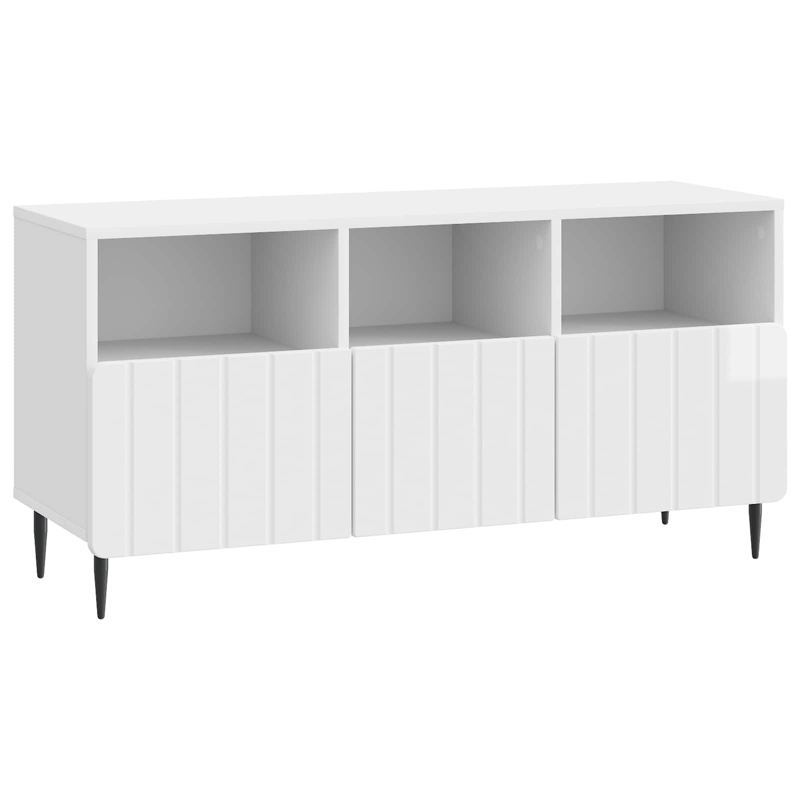 vidaXL TV-kast met lade Zwart 102 x 34,5 x 50 cm Bewerkt hout