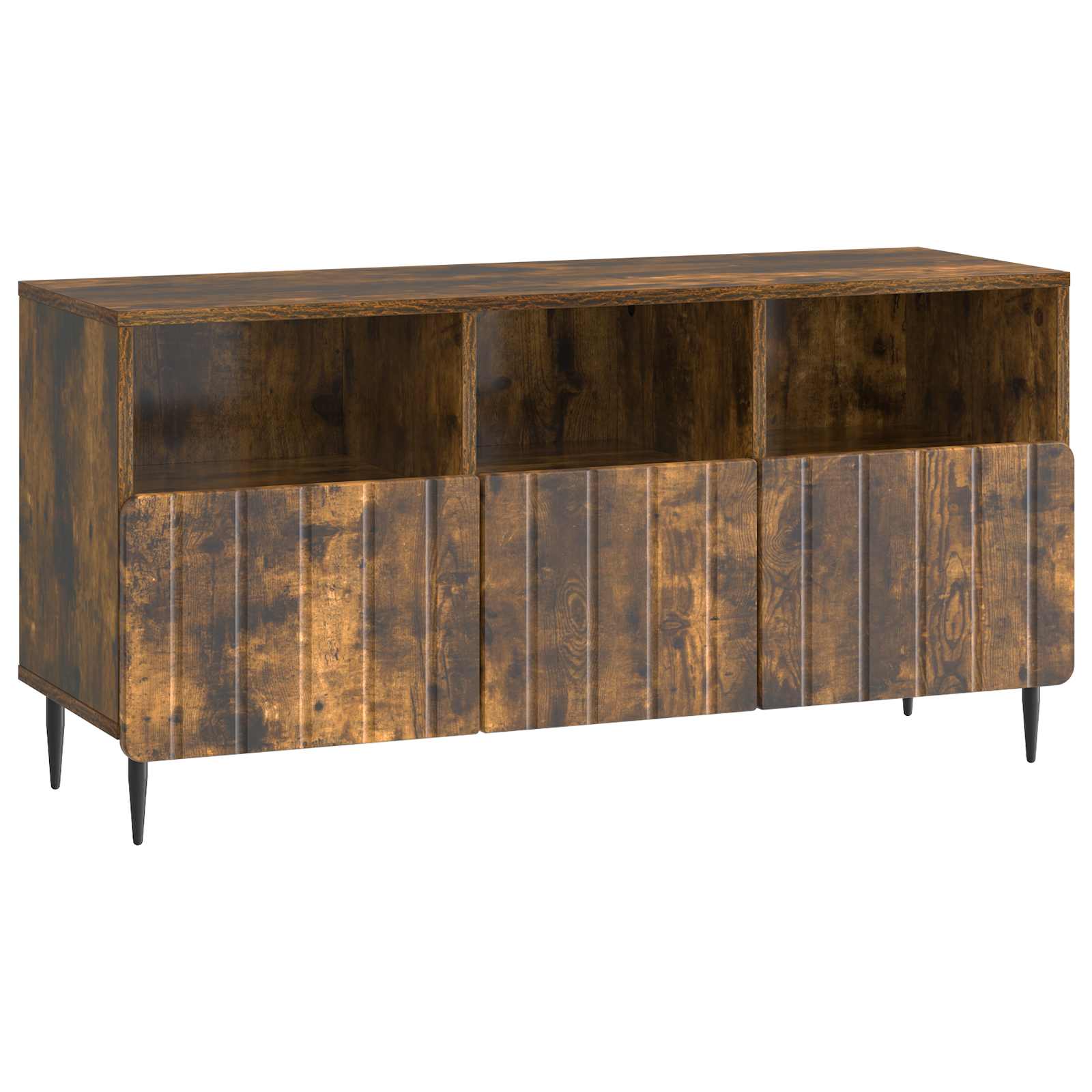 vidaXL TV-kast met lade Zwart 102 x 34,5 x 50 cm Bewerkt hout