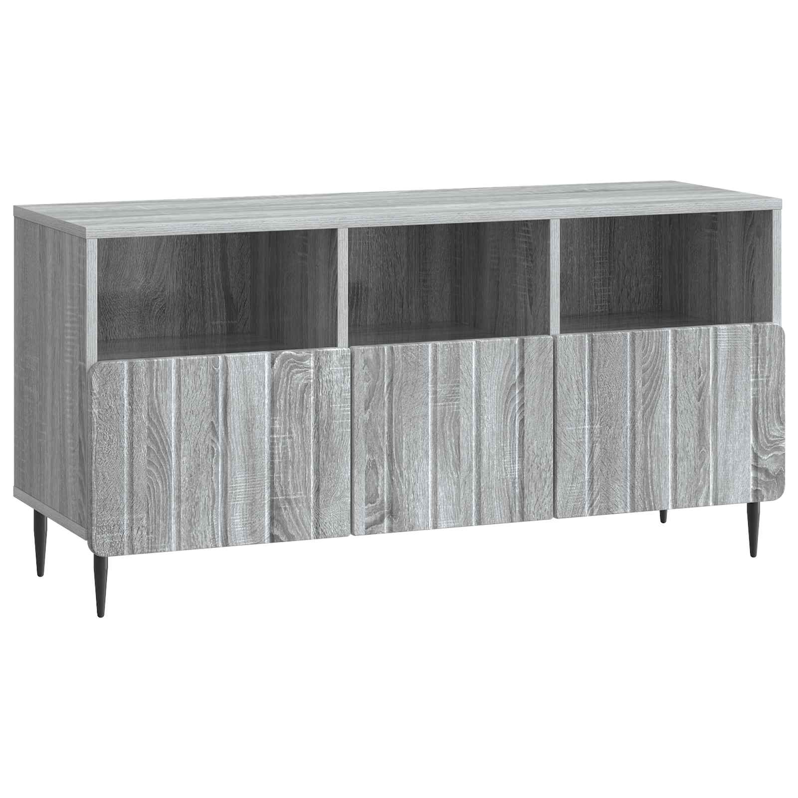 vidaXL TV-kast met lade Zwart 102 x 34,5 x 50 cm Bewerkt hout