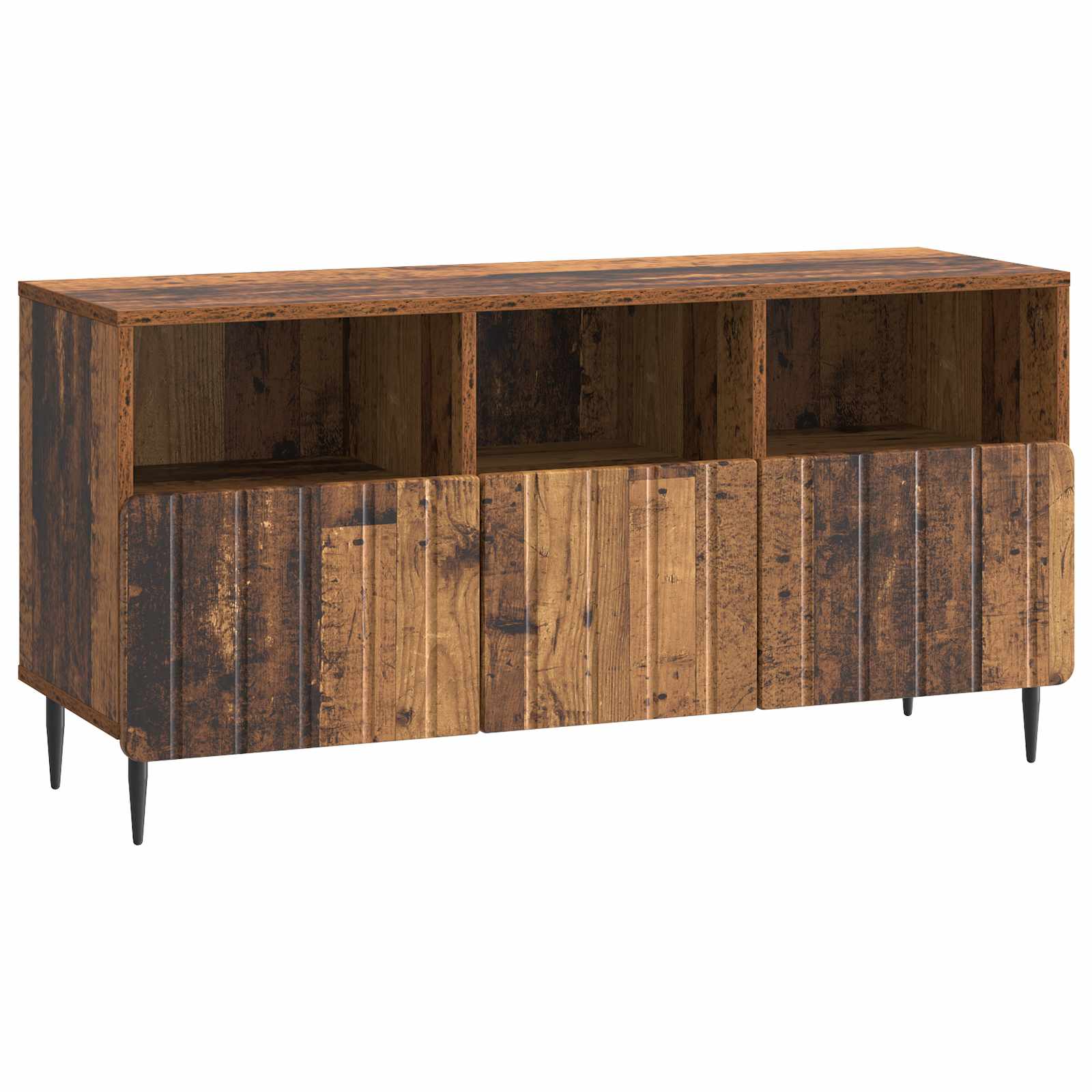 vidaXL TV-kast met lade Zwart 102 x 34,5 x 50 cm Bewerkt hout