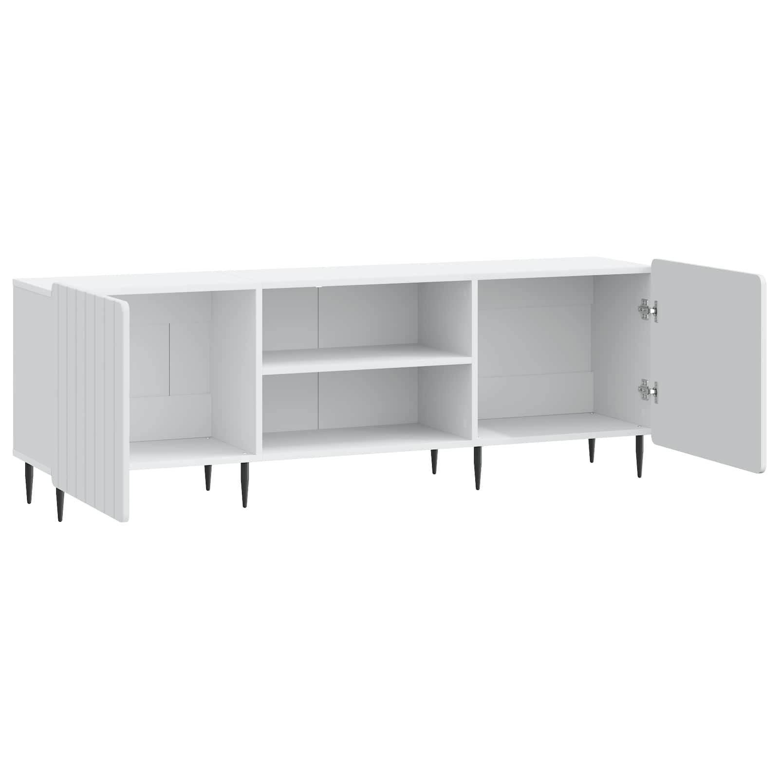 vidaXL TV-kast Wit 150 x 31 x 52 cm Bewerkt hout
