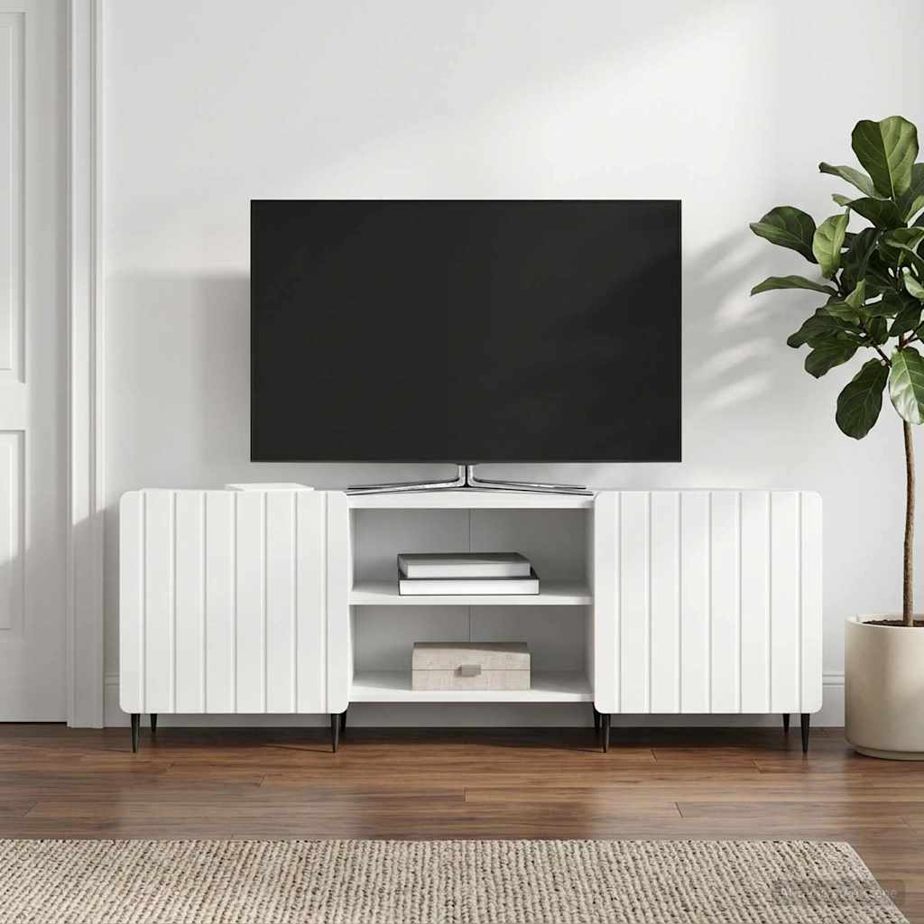 vidaXL TV-kast Wit 150 x 31 x 52 cm Bewerkt hout