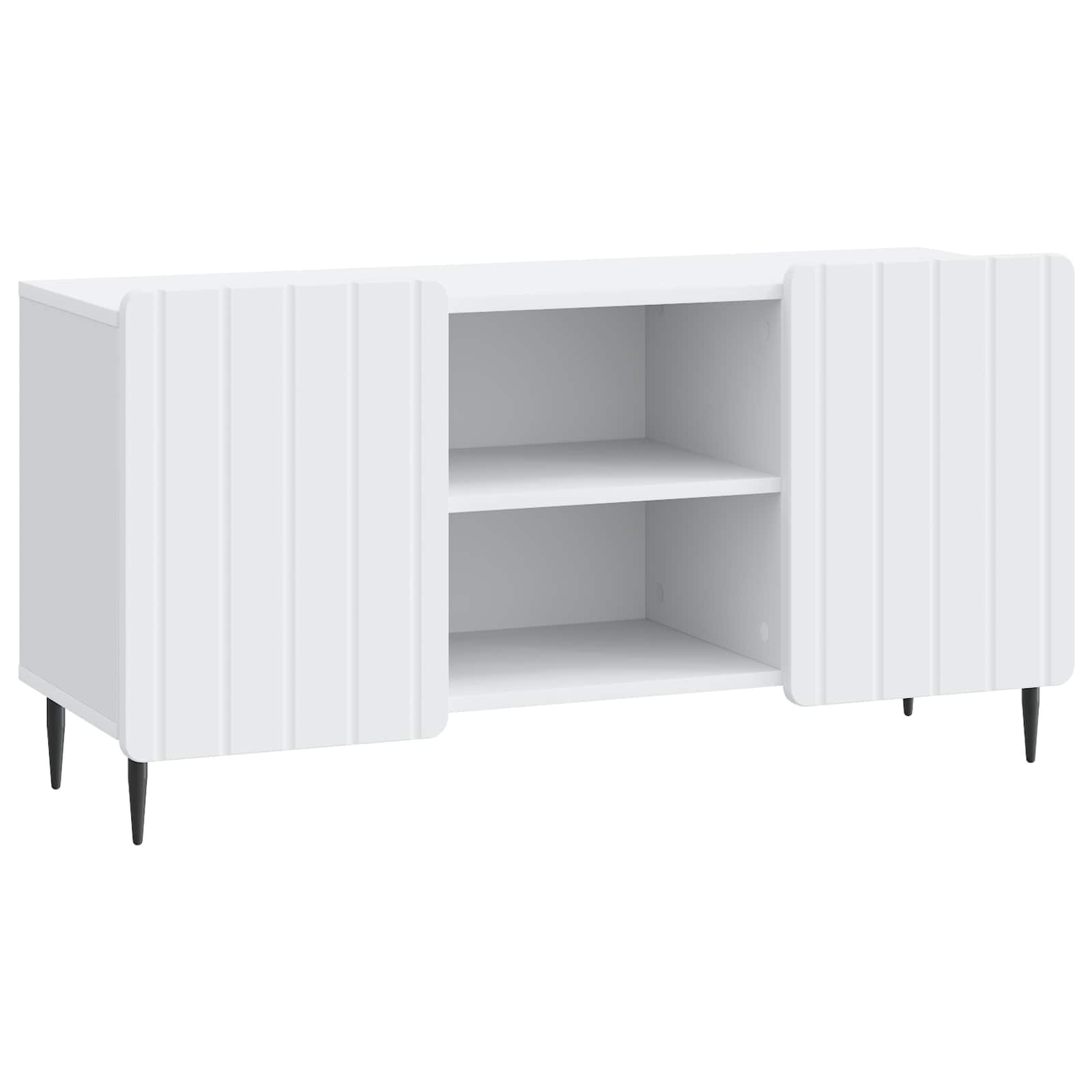 vidaXL TV-kast Zwart 102 x 34,5 x 52 cm Bewerkt hout