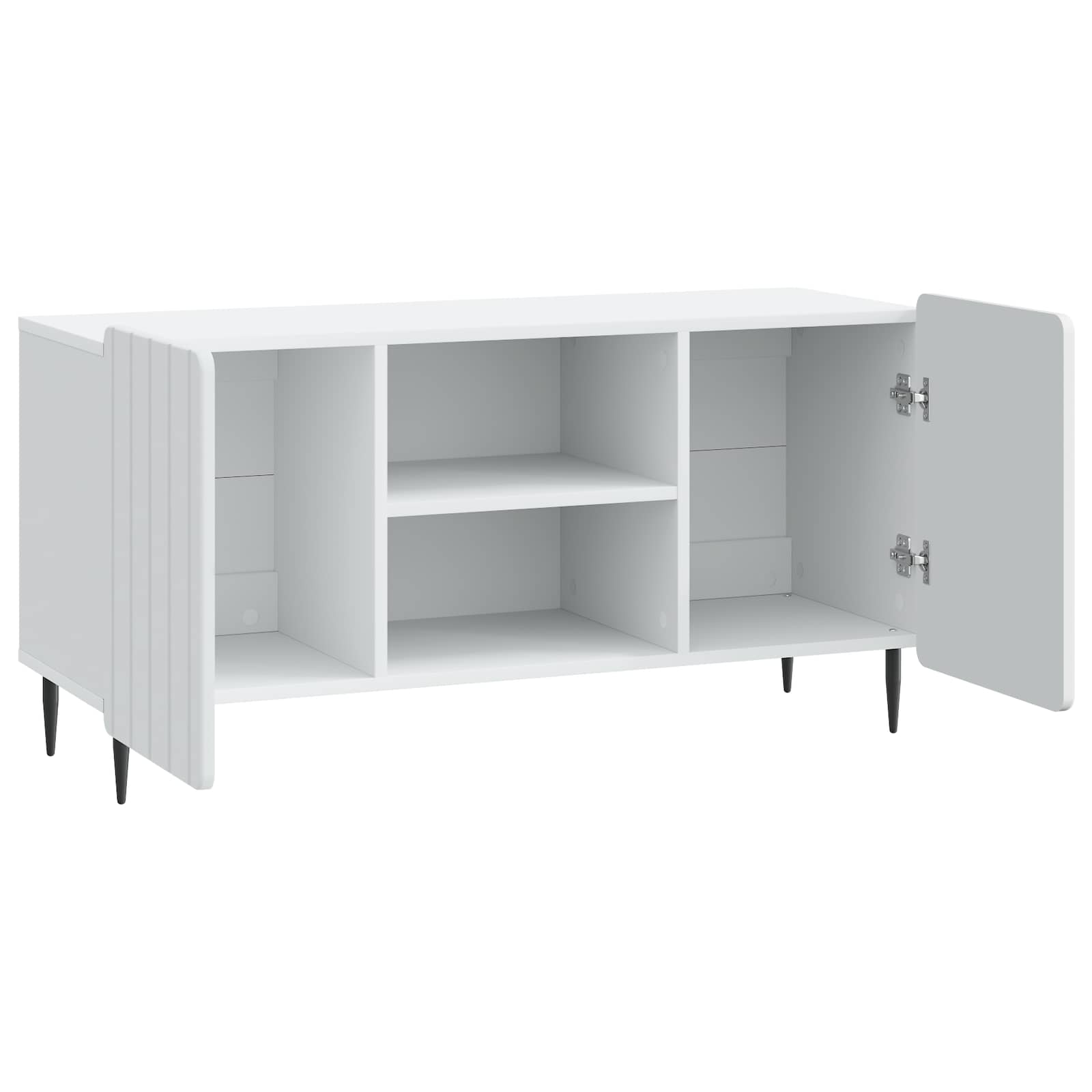 vidaXL TV-kast Zwart 102 x 34,5 x 52 cm Bewerkt hout