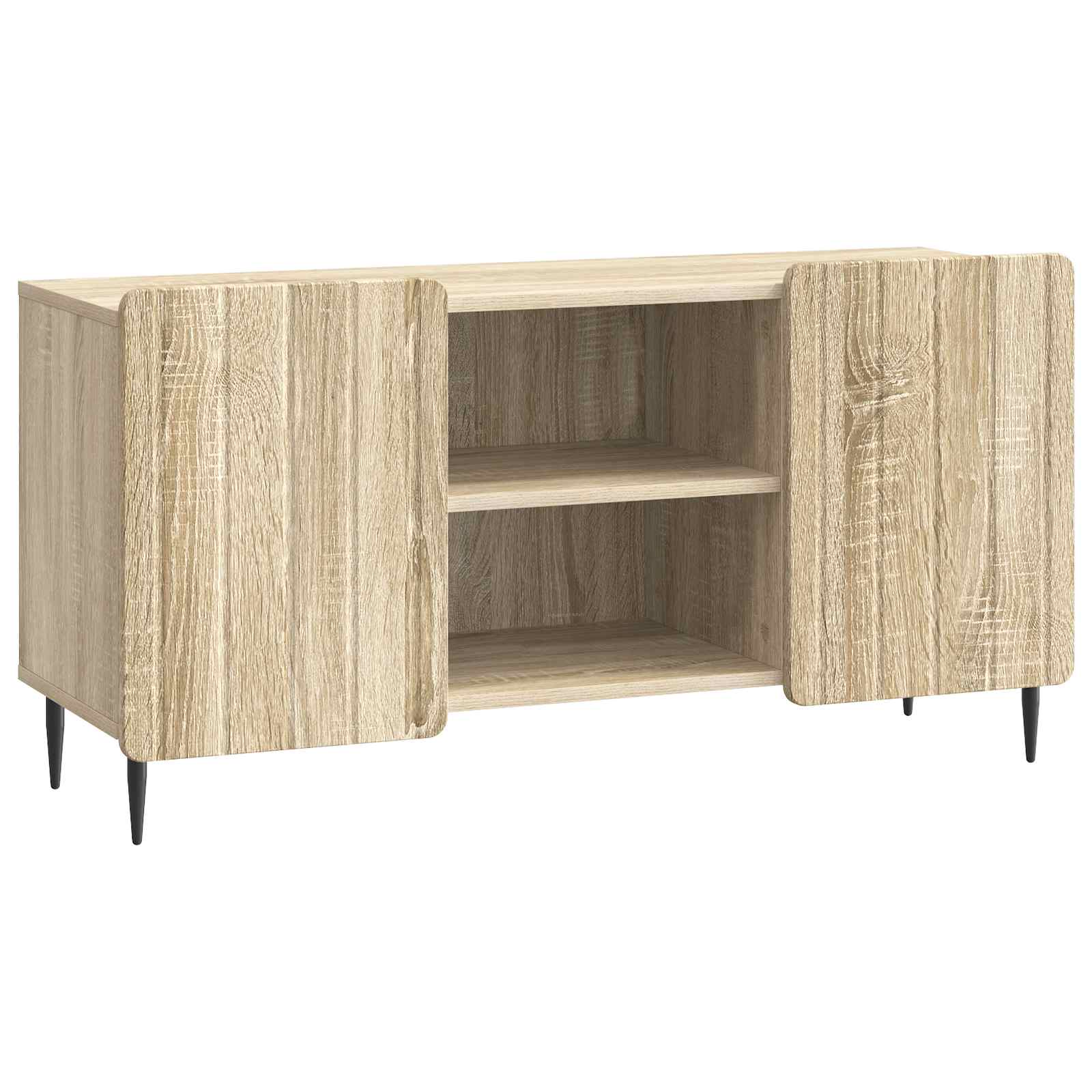 vidaXL TV-kast Zwart 102 x 34,5 x 52 cm Bewerkt hout