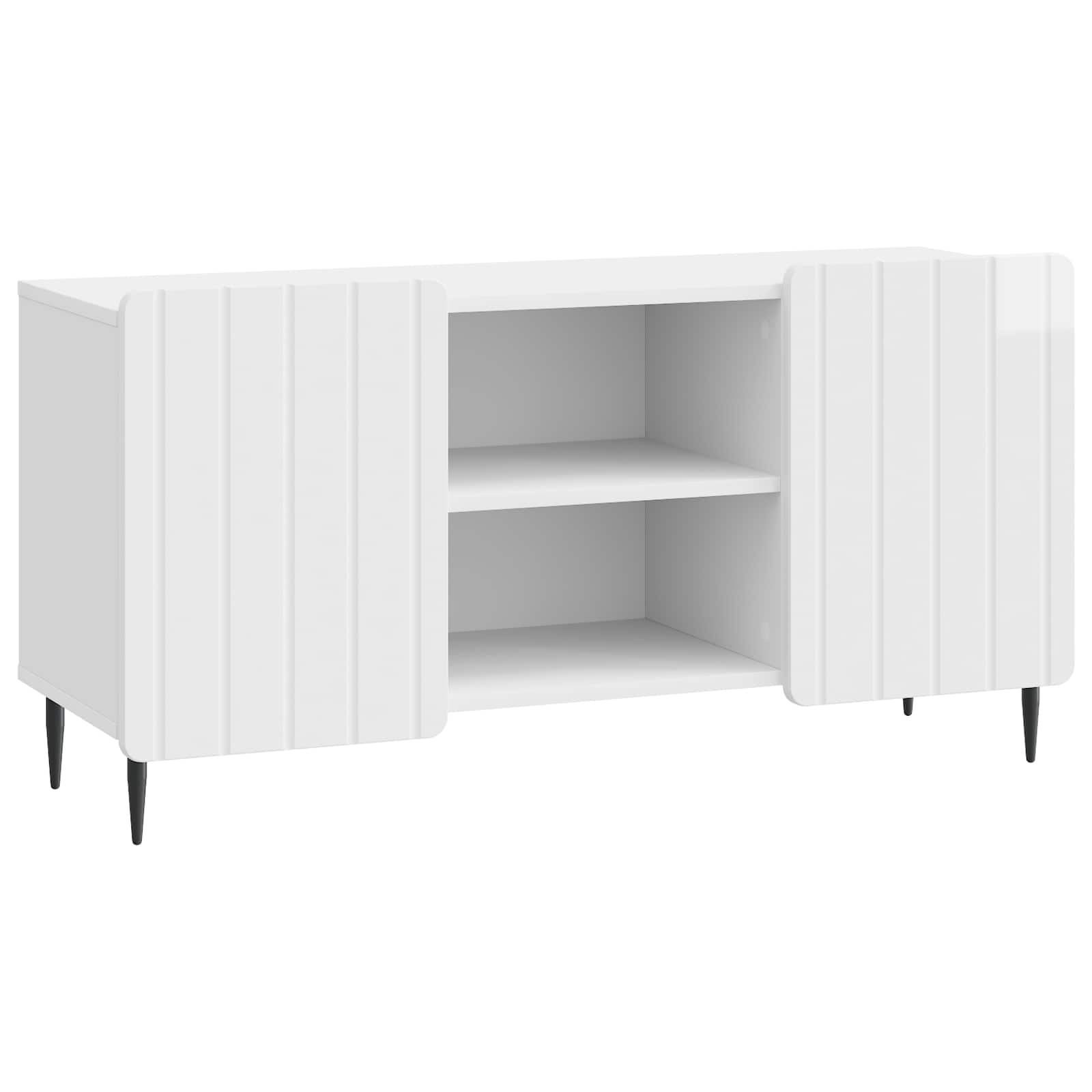 vidaXL TV-kast Zwart 102 x 34,5 x 52 cm Bewerkt hout