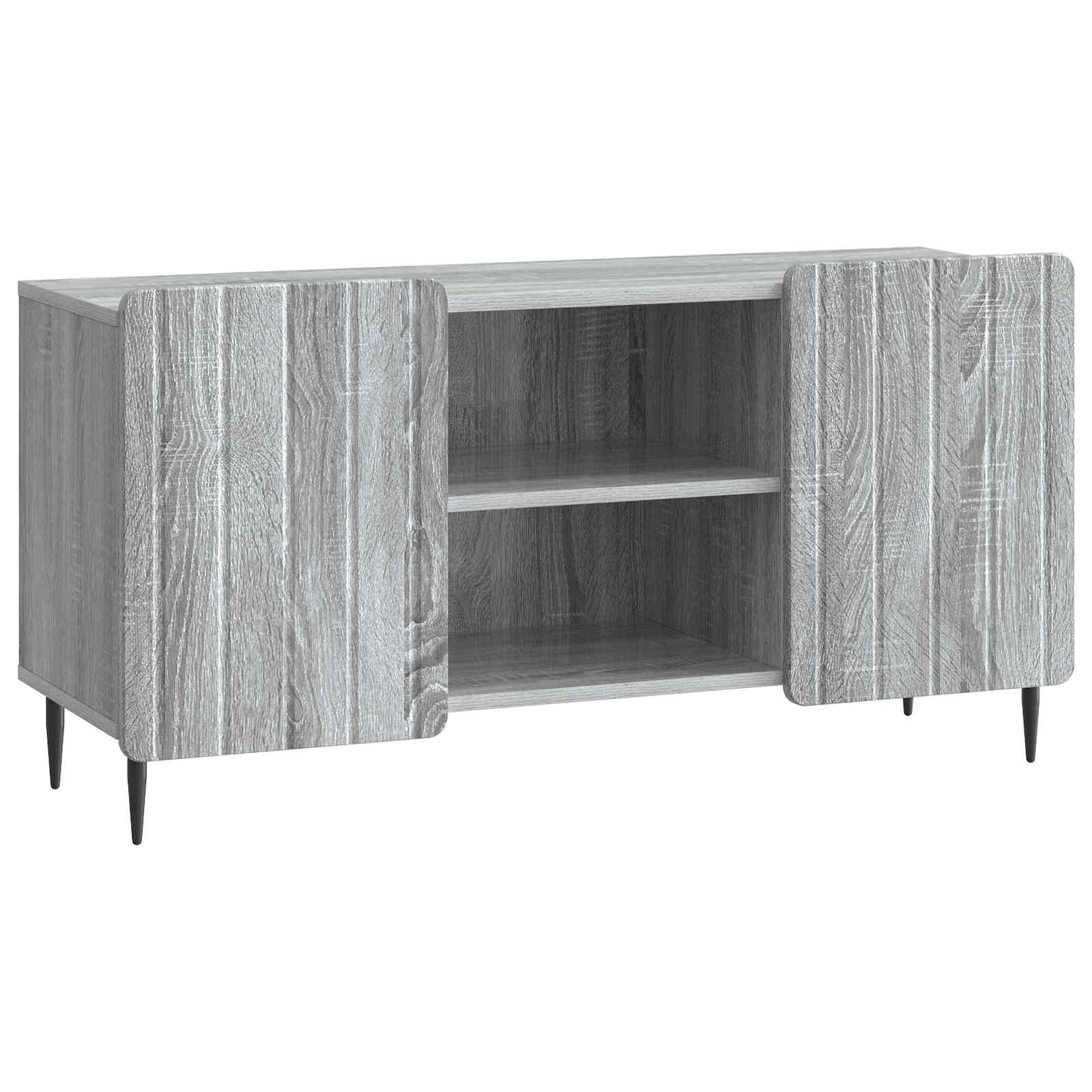 vidaXL TV-kast Zwart 102 x 34,5 x 52 cm Bewerkt hout