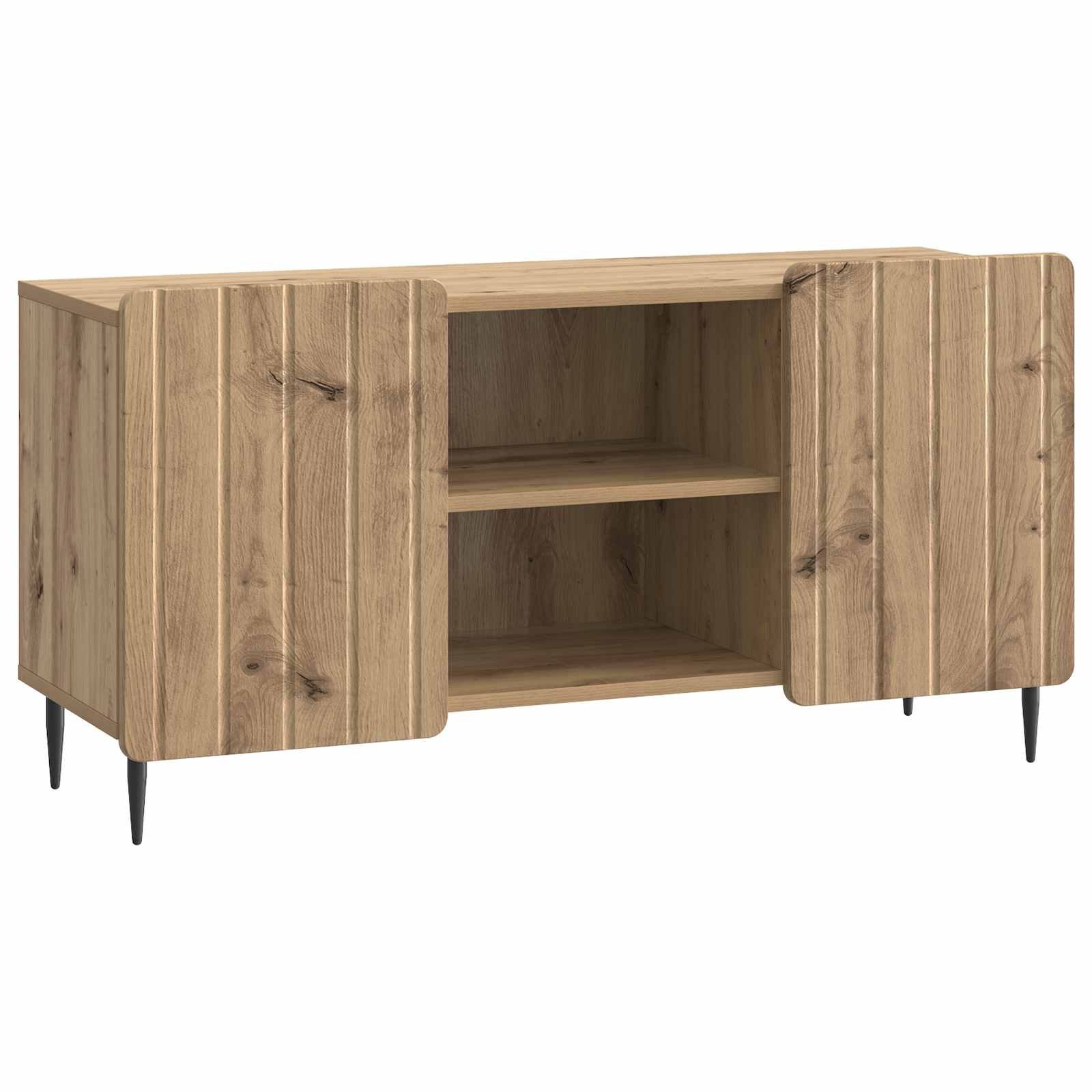 vidaXL TV-kast Zwart 102 x 34,5 x 52 cm Bewerkt hout