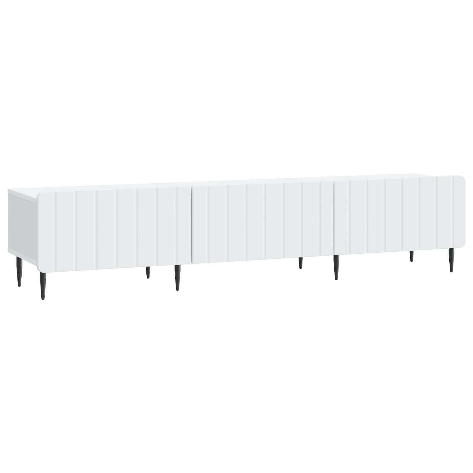 vidaXL TV-kast met lade Zwart 147 x 34,5 x 32 cm Bewerkt hout