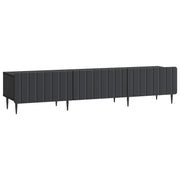 vidaXL TV-kast met lade Zwart 147 x 34,5 x 32 cm Bewerkt hout