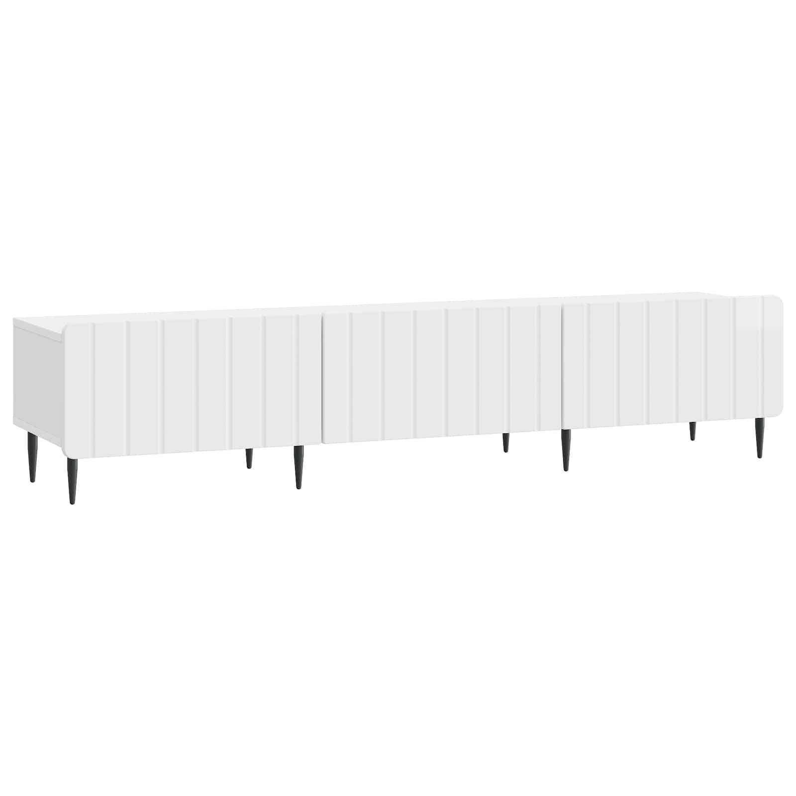 vidaXL TV-kast met lade Zwart 147 x 34,5 x 32 cm Bewerkt hout