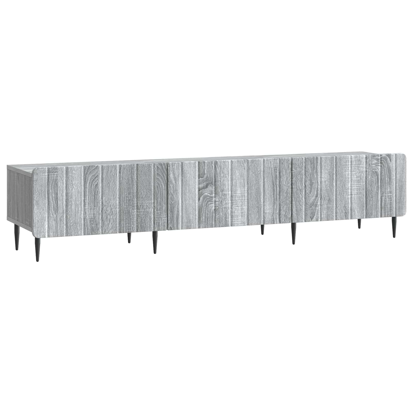 vidaXL TV-kast met lade Zwart 147 x 34,5 x 32 cm Bewerkt hout
